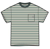 Zen Recycled Cotton Relaxed Fit T-Shirt - Deep Sea Stripe