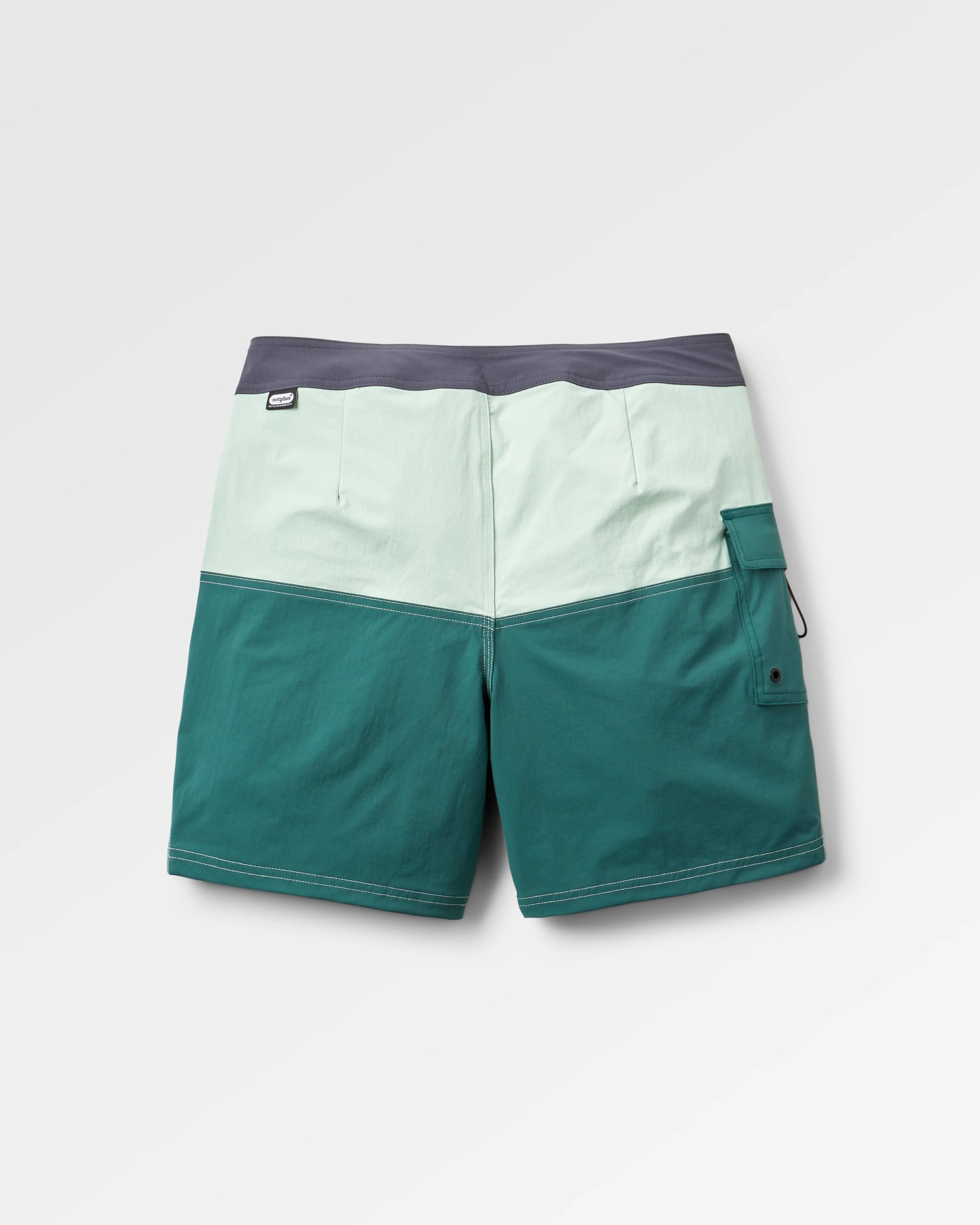 Cutback NetPlus® Recycled Boardshort - Spearmint/Deep Ocean