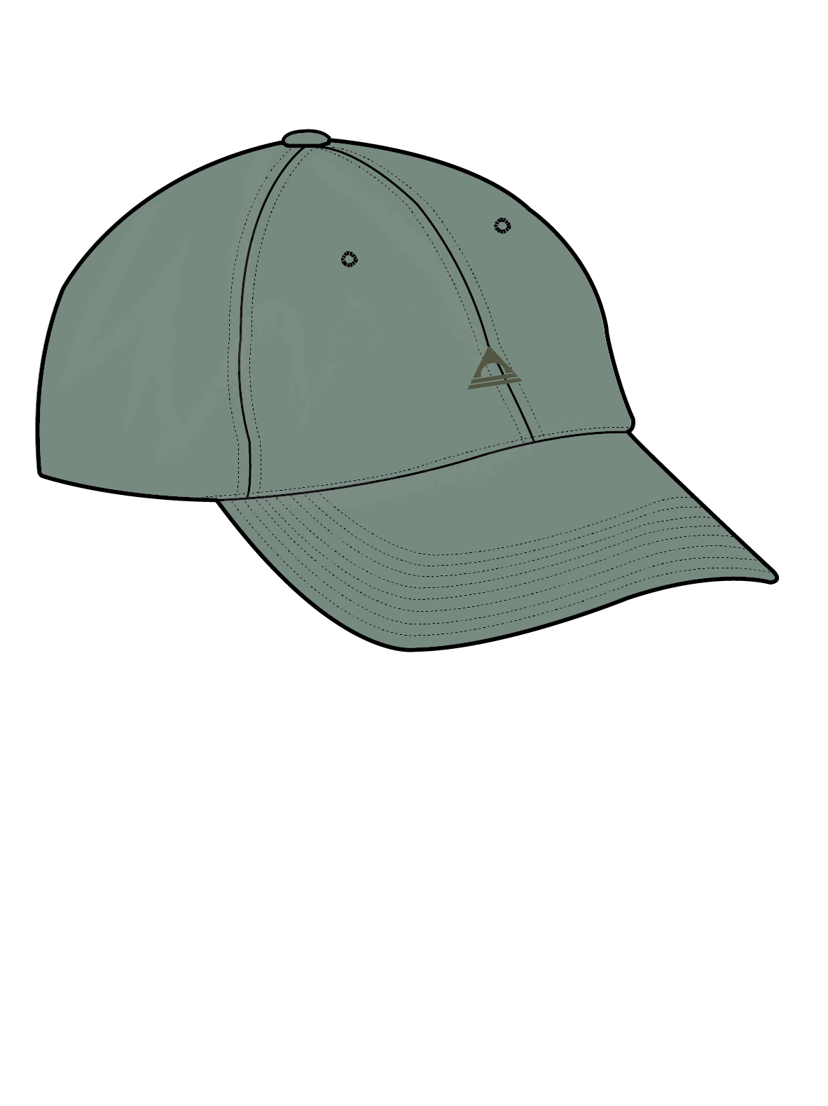 Classic Light Recycled 6 Panel Cap - Pistachio