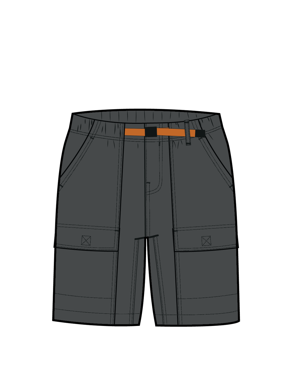 Apex Cargo Cotton Short - Charcoal