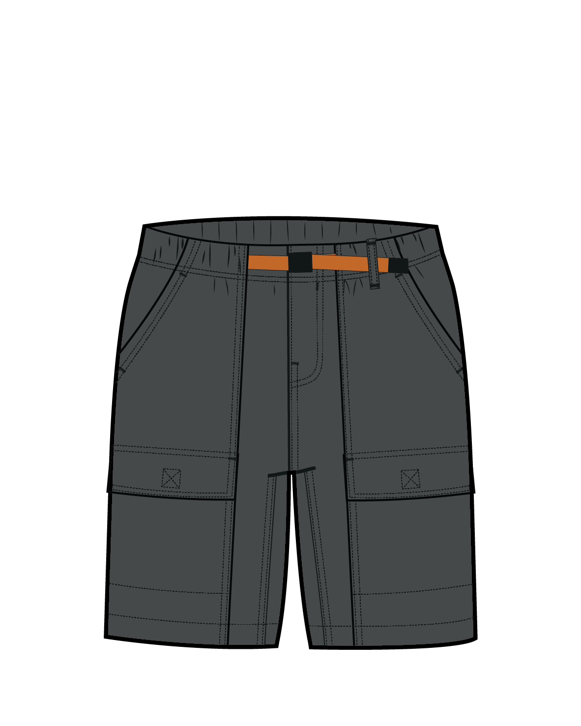 Apex Cargo Cotton Short - Charcoal