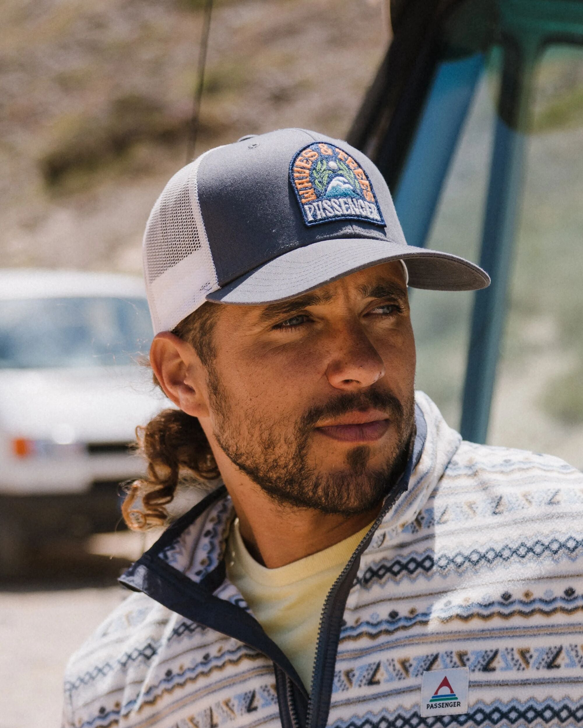 Dawning Organic Cotton Trucker Cap - Charcoal