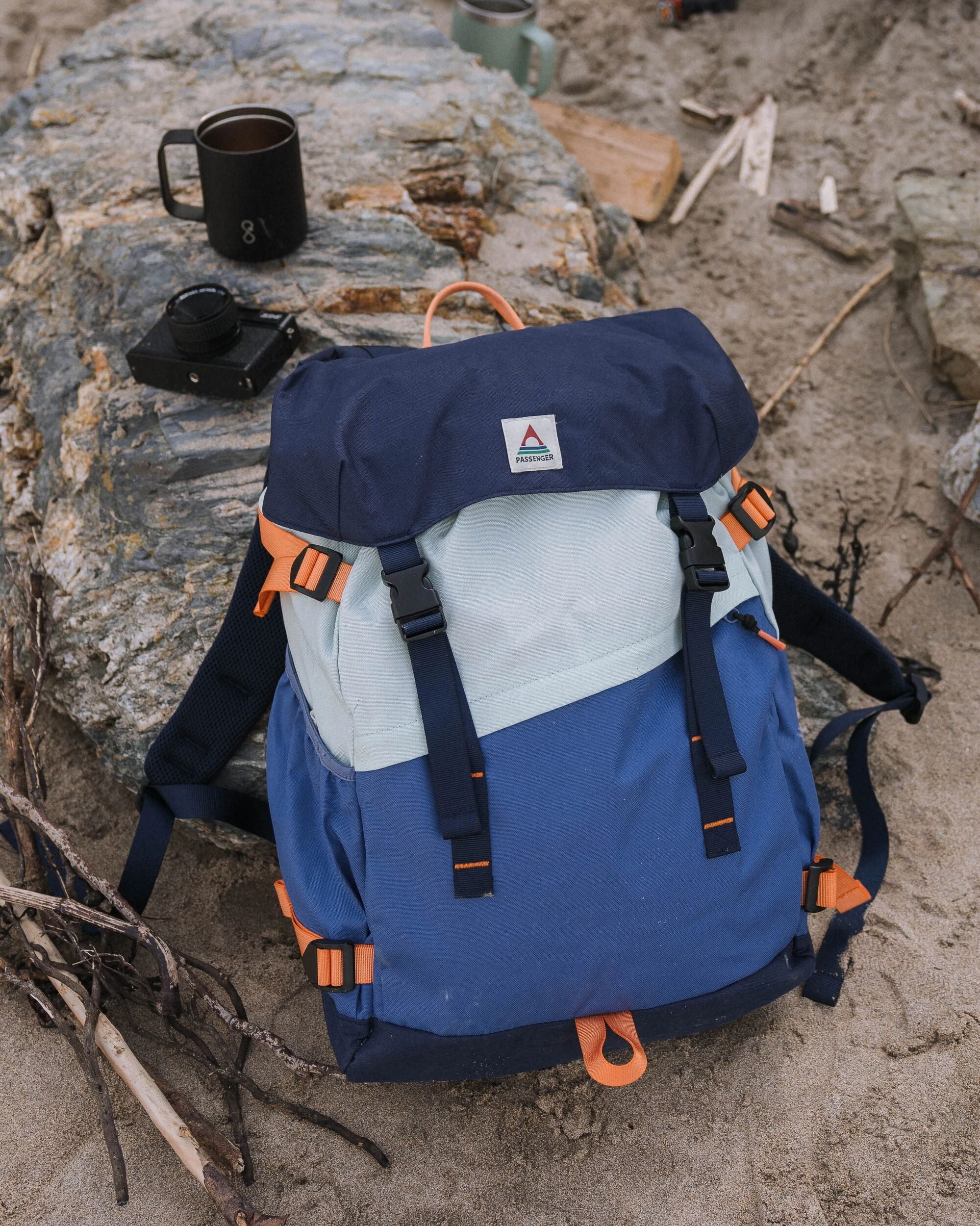 Boondocker Recycled 32L Backpack - Rich Navy/Surf Spray/Moonlight Blue