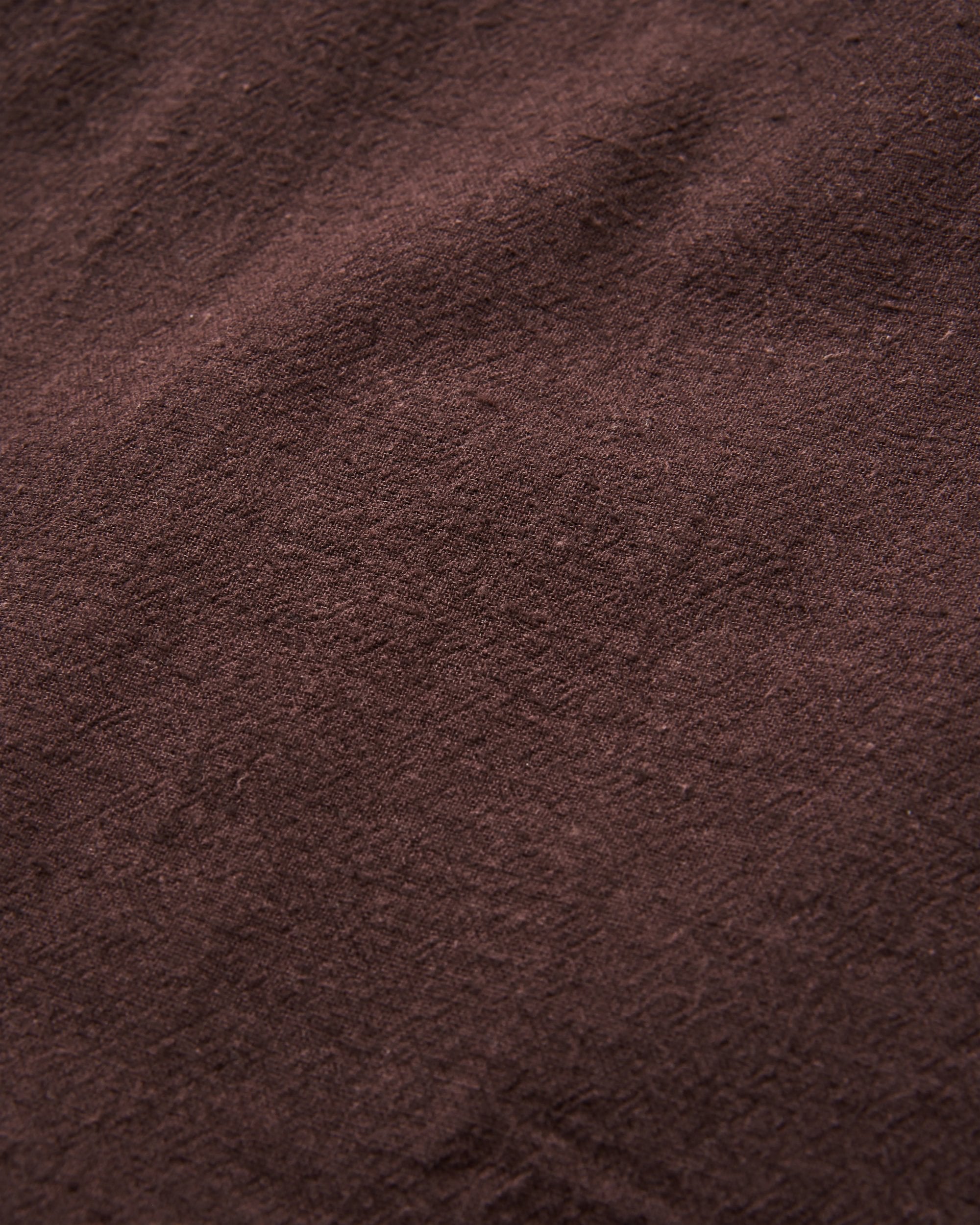 Arica Textured Organic Cotton Shirt - Espresso