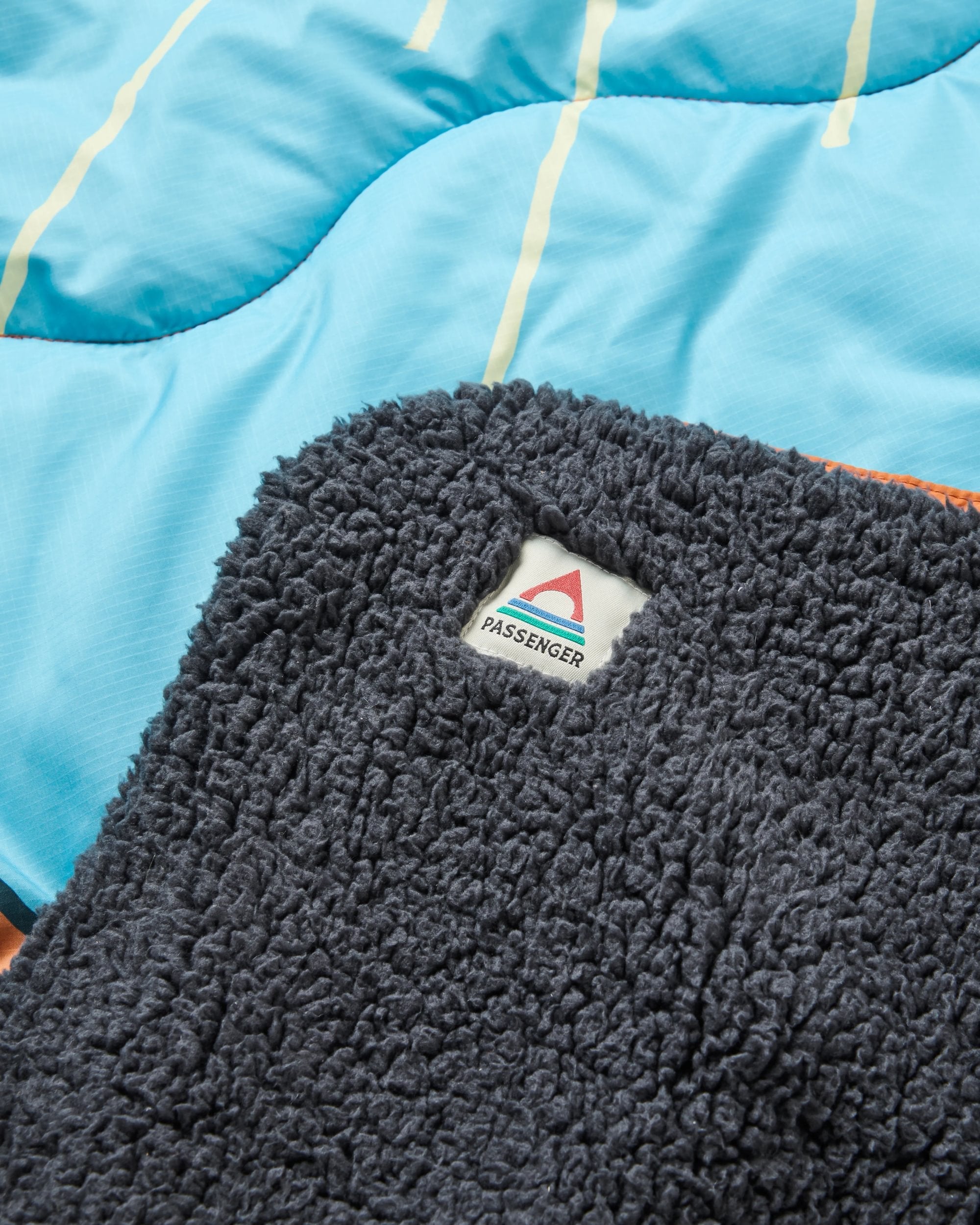 Cabin Recycled Sherpa Blanket - Retro Orange