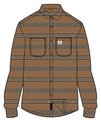 Backcountry Stripe Shirt - Toffee Jacquard