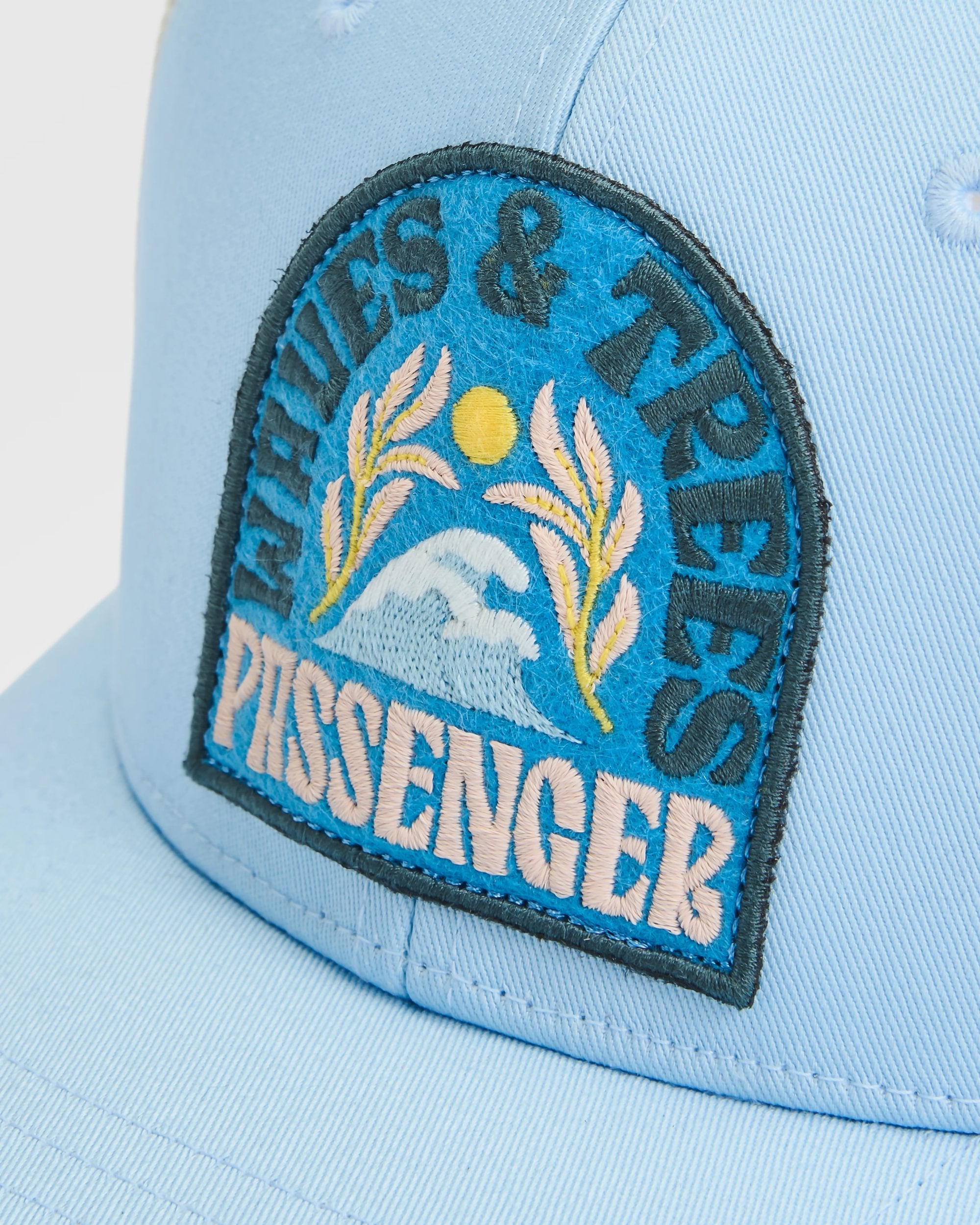Dawning Organic Cotton Trucker Cap - Faded Denim