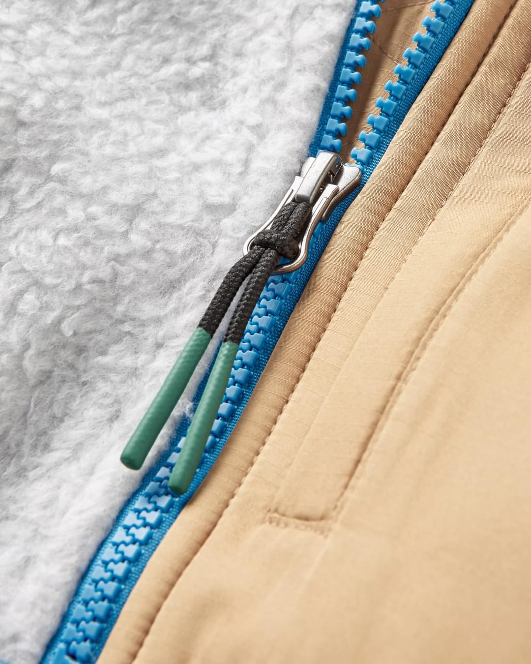 Home Recycled Sherpa Fleece - Atlantic Blue