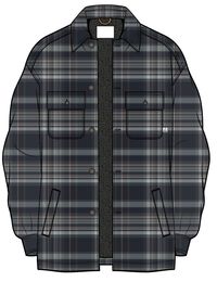 Freestyle Sherpa-Lined Overshirt - Black Check
