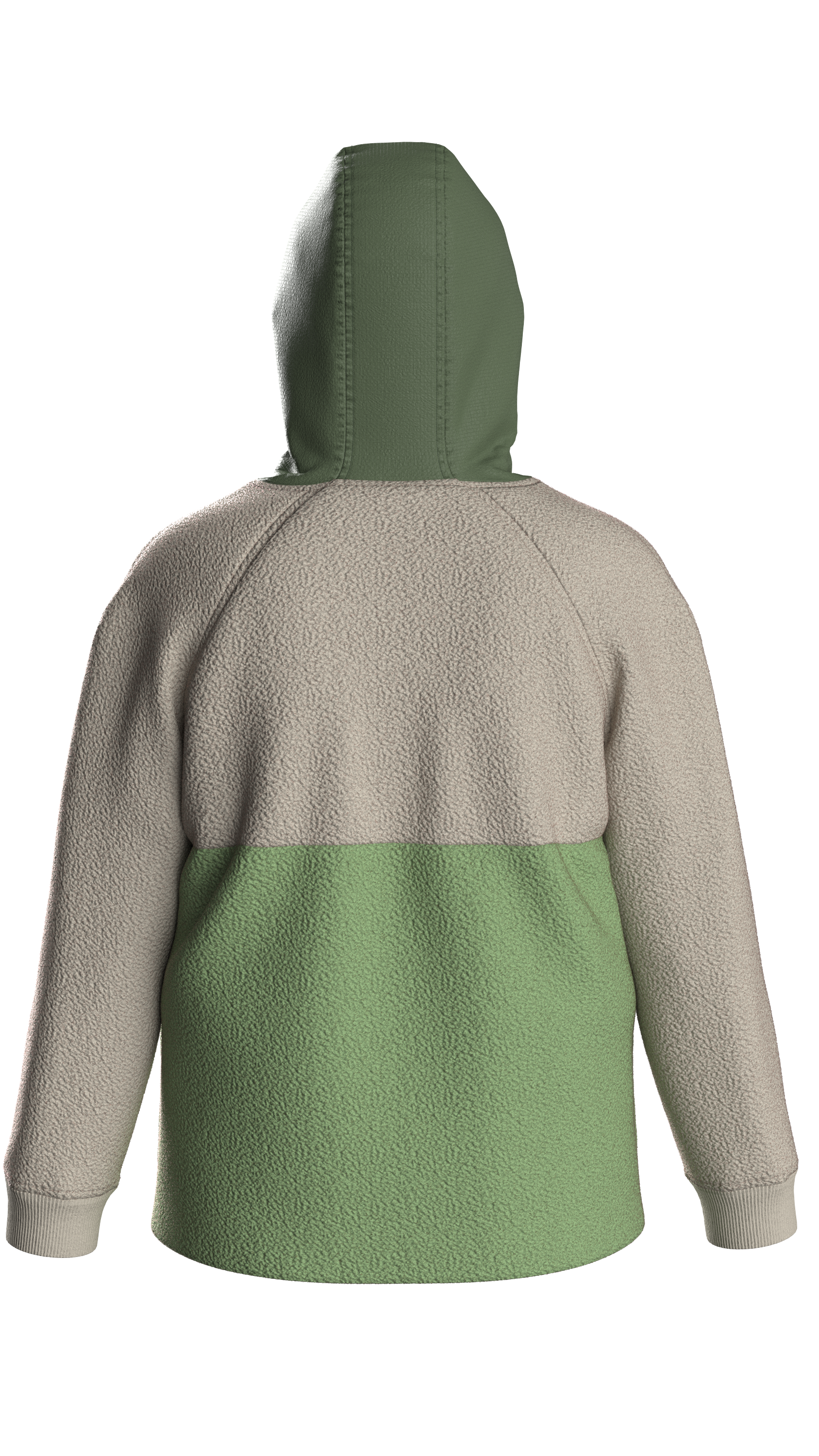 Alexander Recycled Hooded Polar Fleece - Feather/Wild Green
