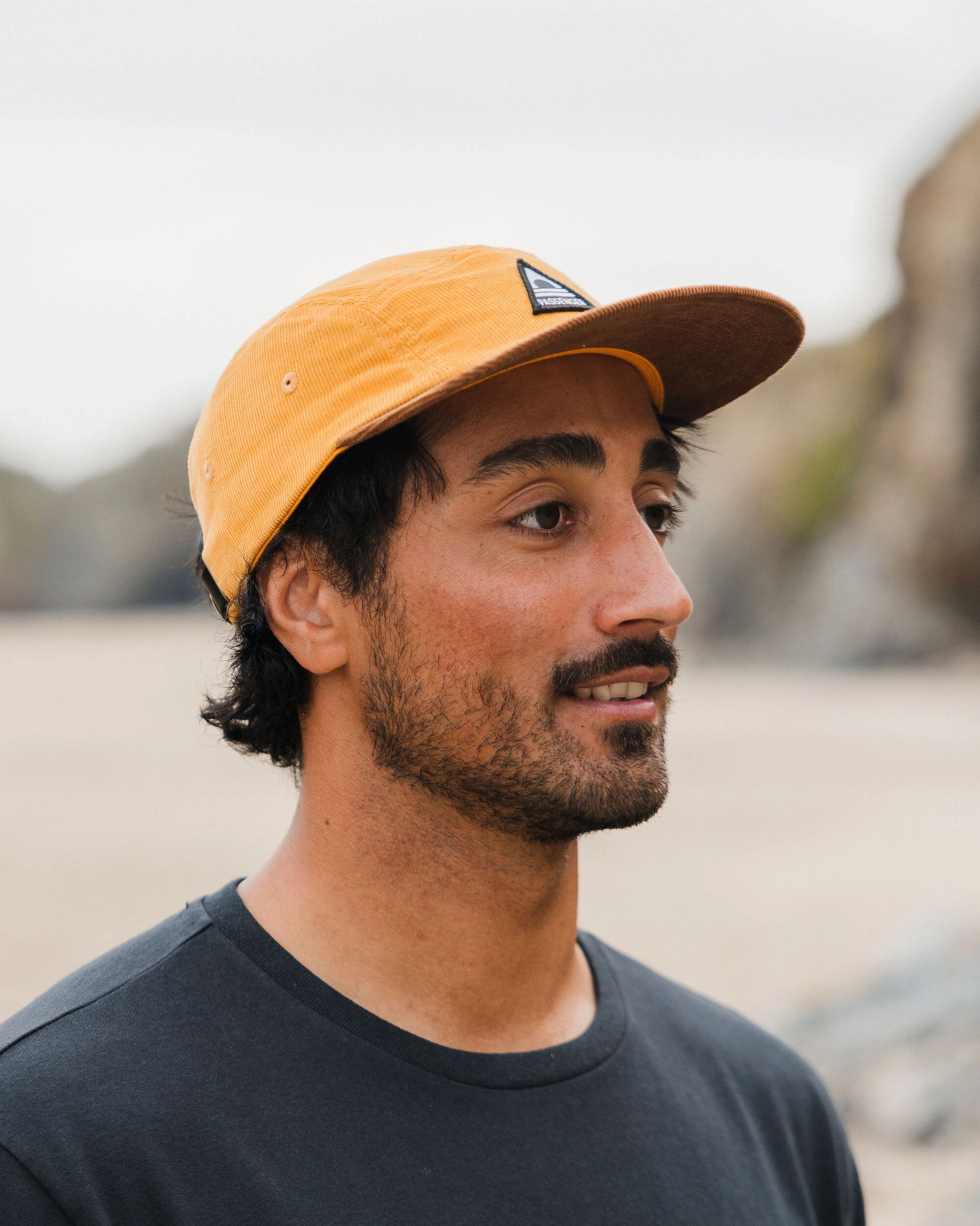 Fixie Recycled Cord 5 Panel Cap - Golden Spice