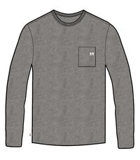 Heritage Organic Relaxed Fit LS T-Shirt - Grey Marl