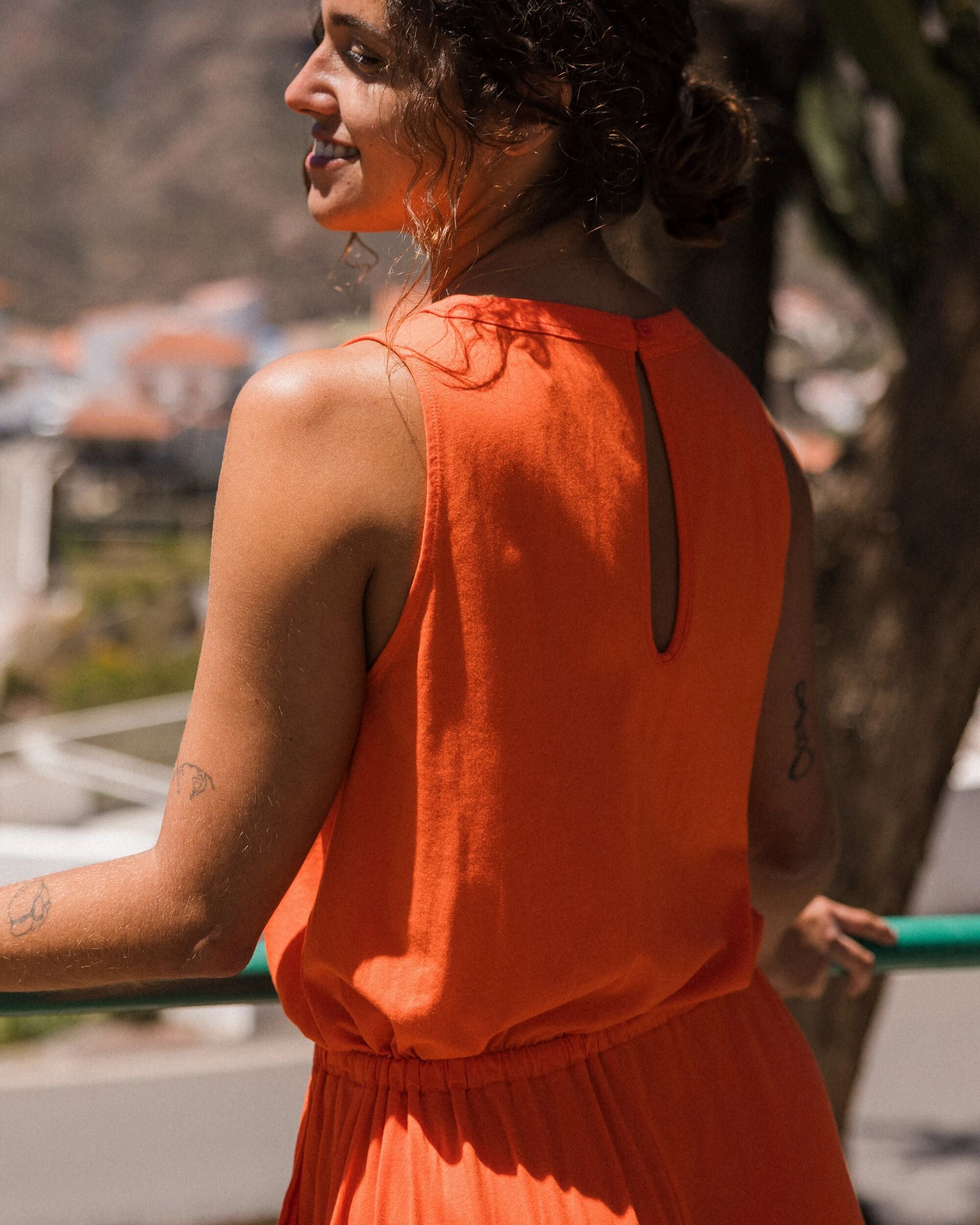 Aria Jumpsuit - Ember Orange