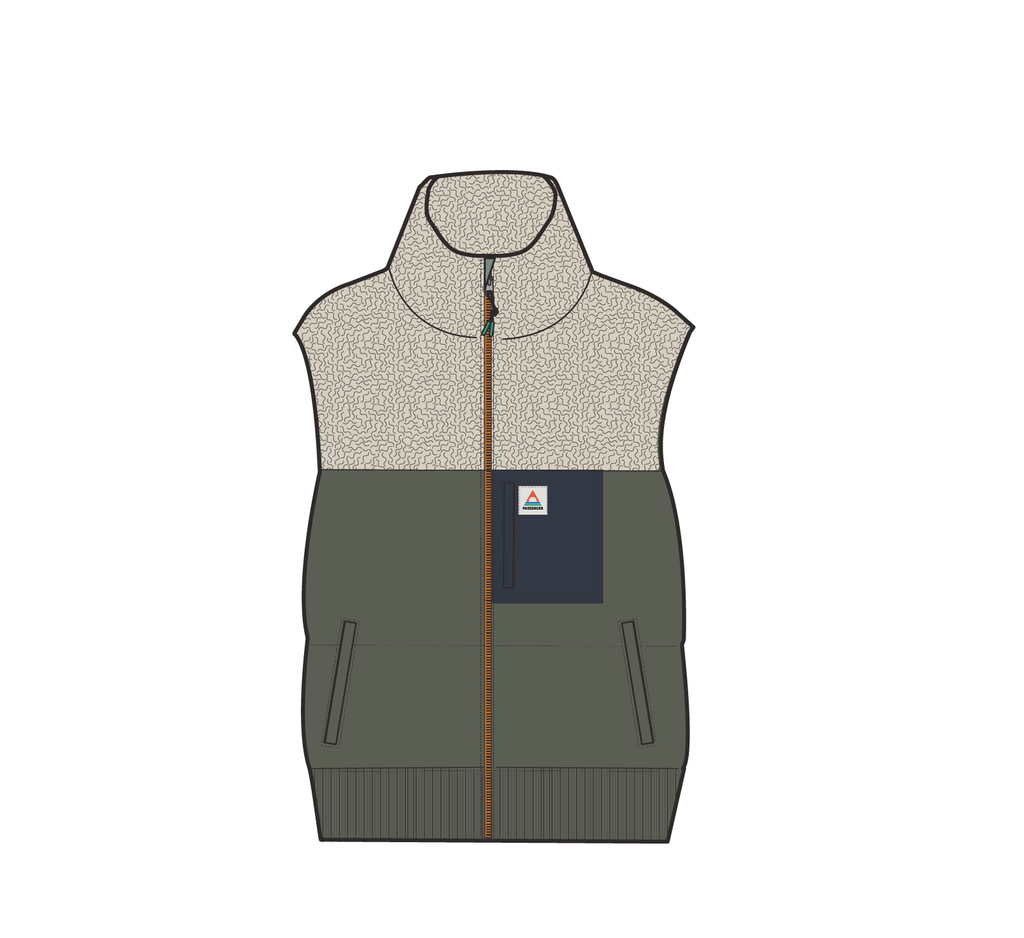 Inspire Recycled Insulated Gilet - Dusty Olive