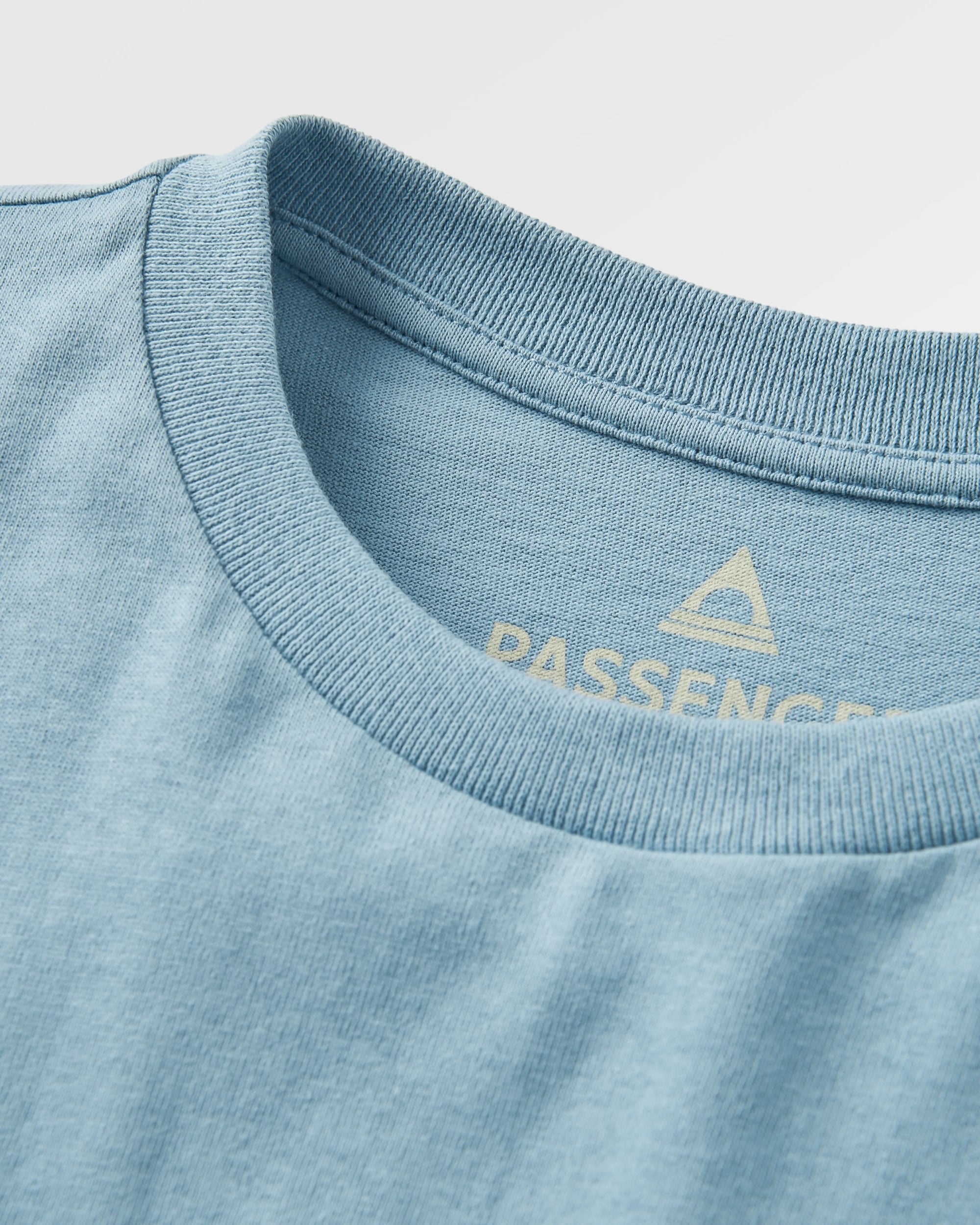 Dawning Recycled Cotton T-shirt - Faded Denim