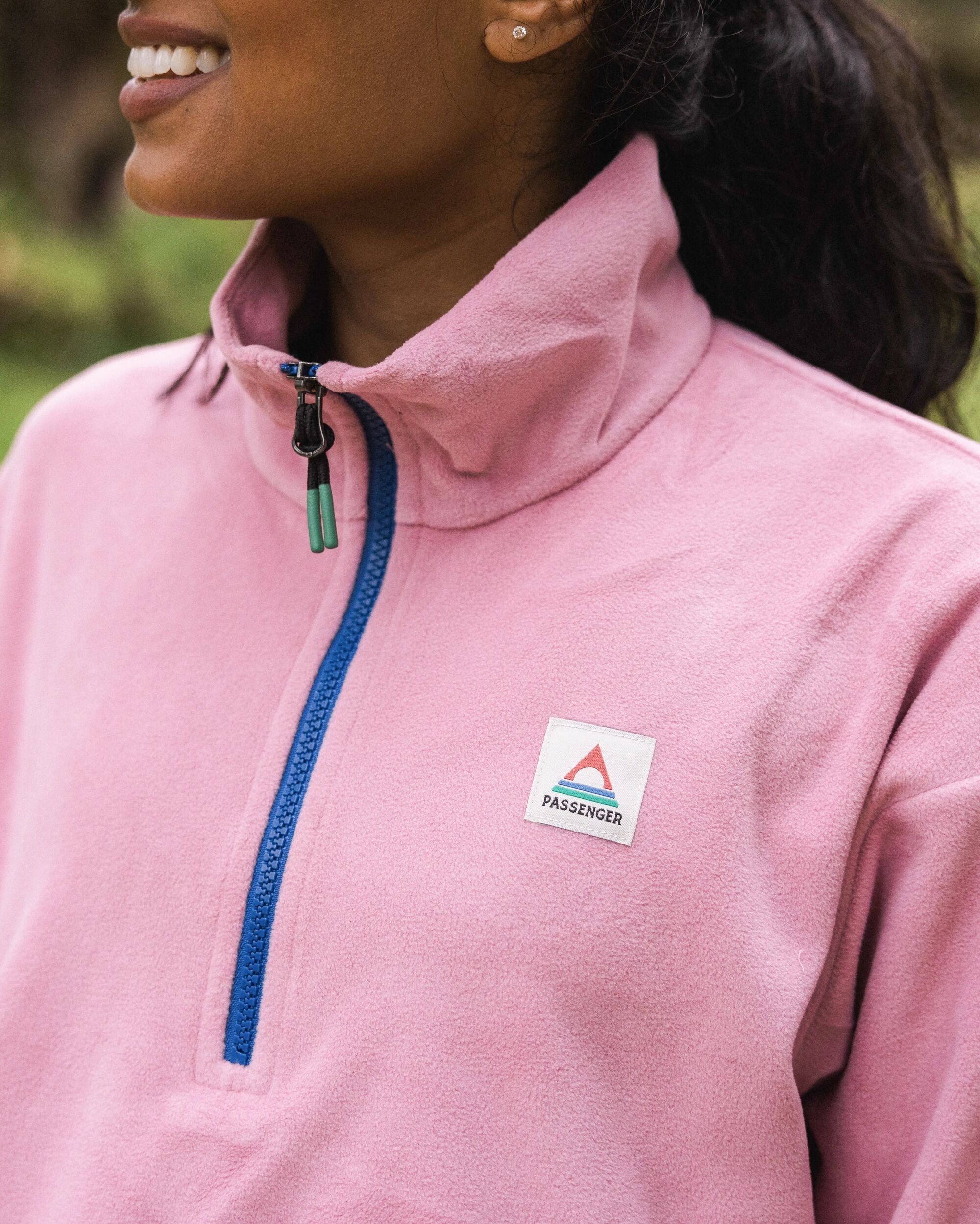Ayla Recycled Micro Polartec® Fleece - Pink Haze
