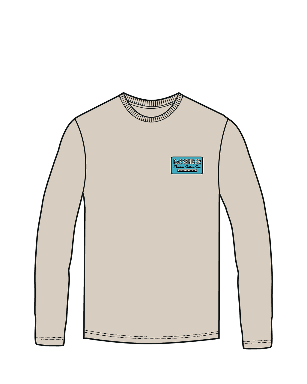 Beechey Recycled Cotton LS T-Shirt - Birch