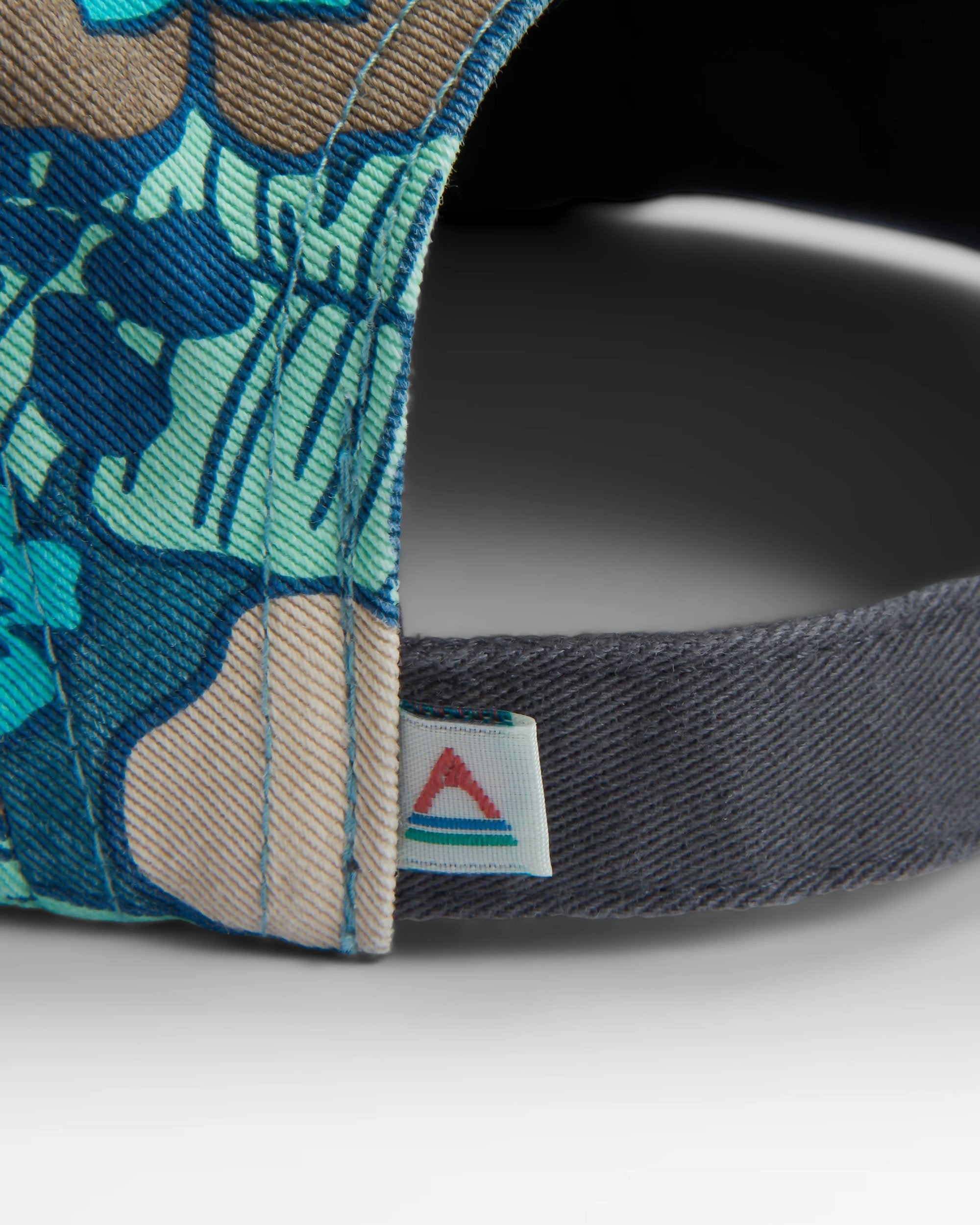 Coast Organic Cotton 5 Panel Cap - Vintage Floral Aqua