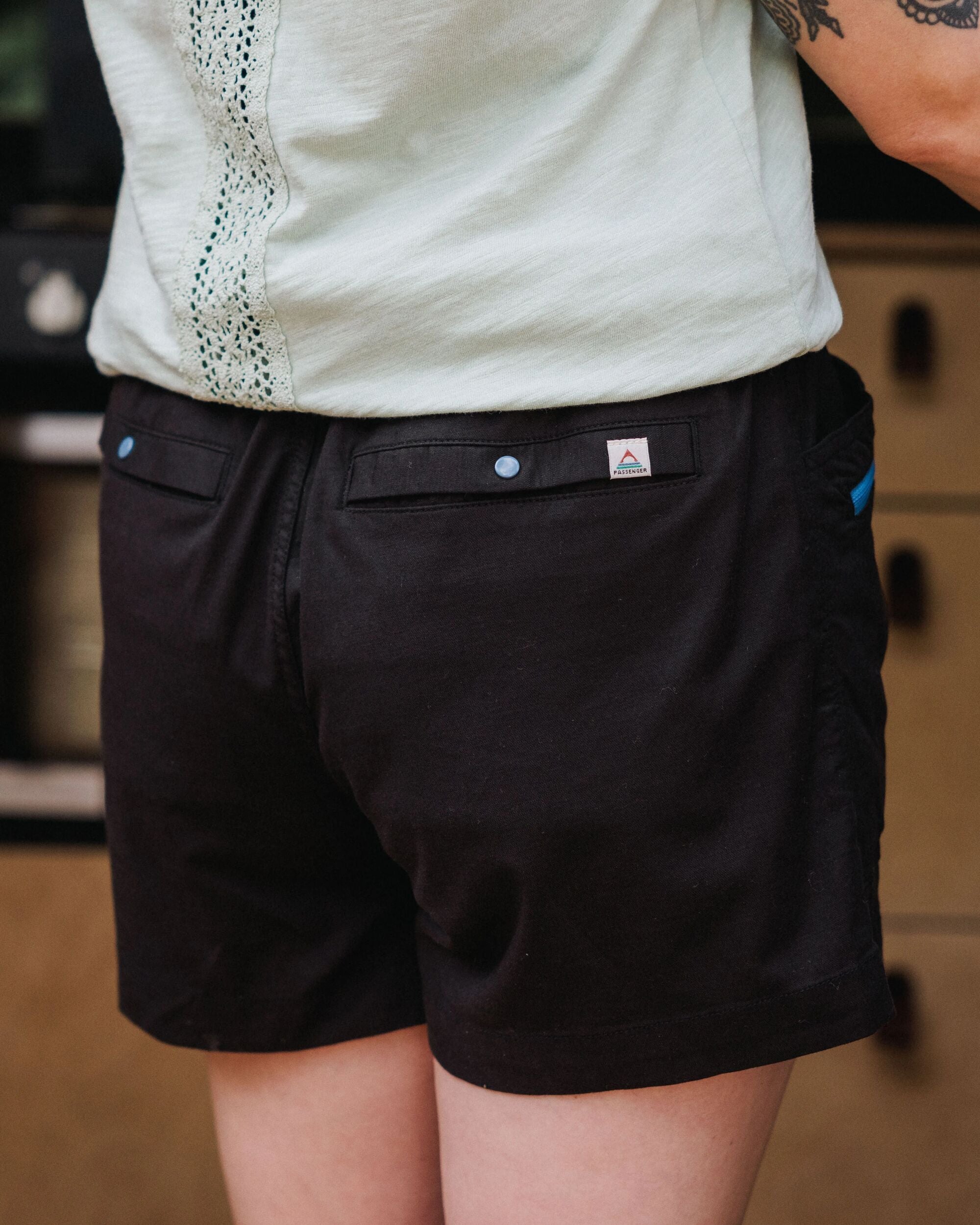 Basswood Organic Cotton Short - Black