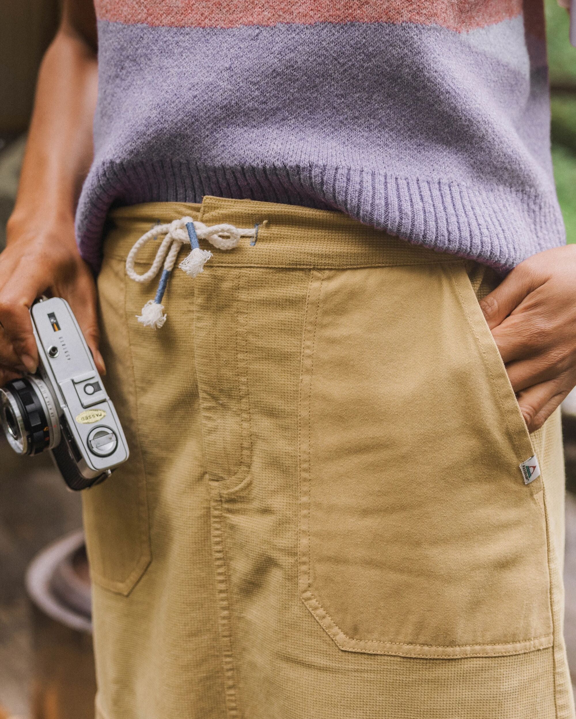 Avian Cord Maxi Skirt - Biscuit