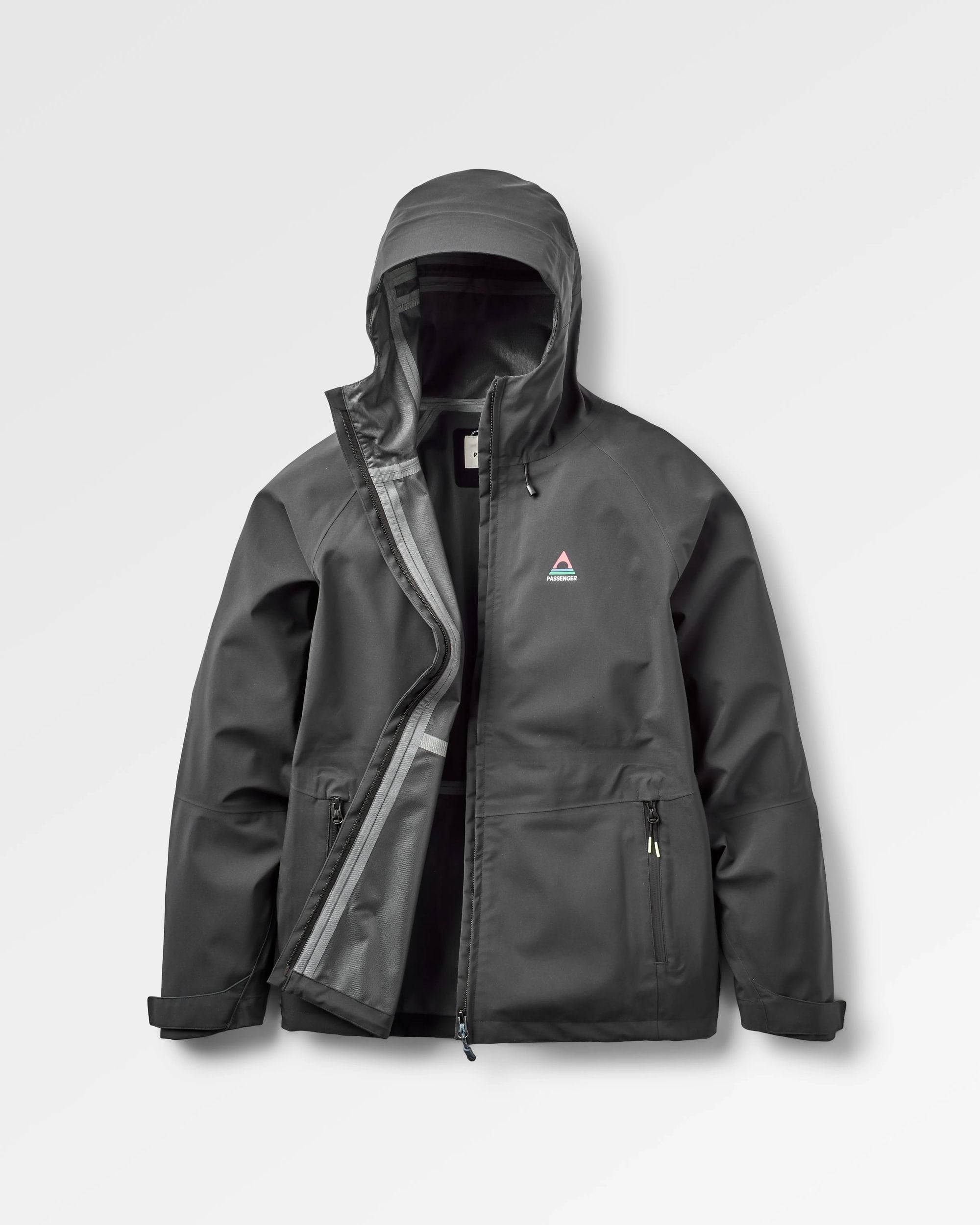 Five Element Recycled Waterproof Jacket - Black