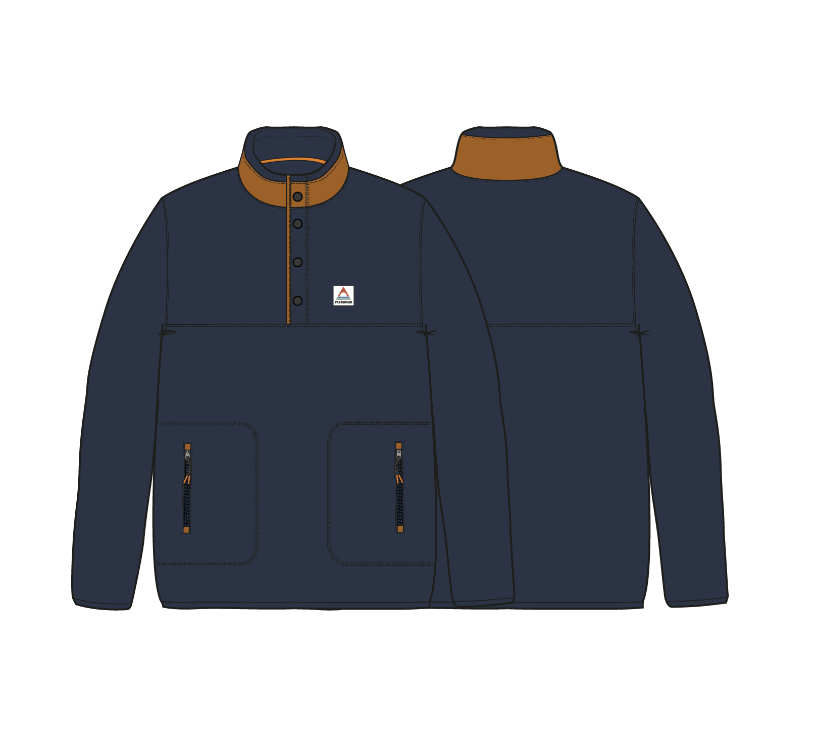 Dusk Polar Fleece - Rich Navy