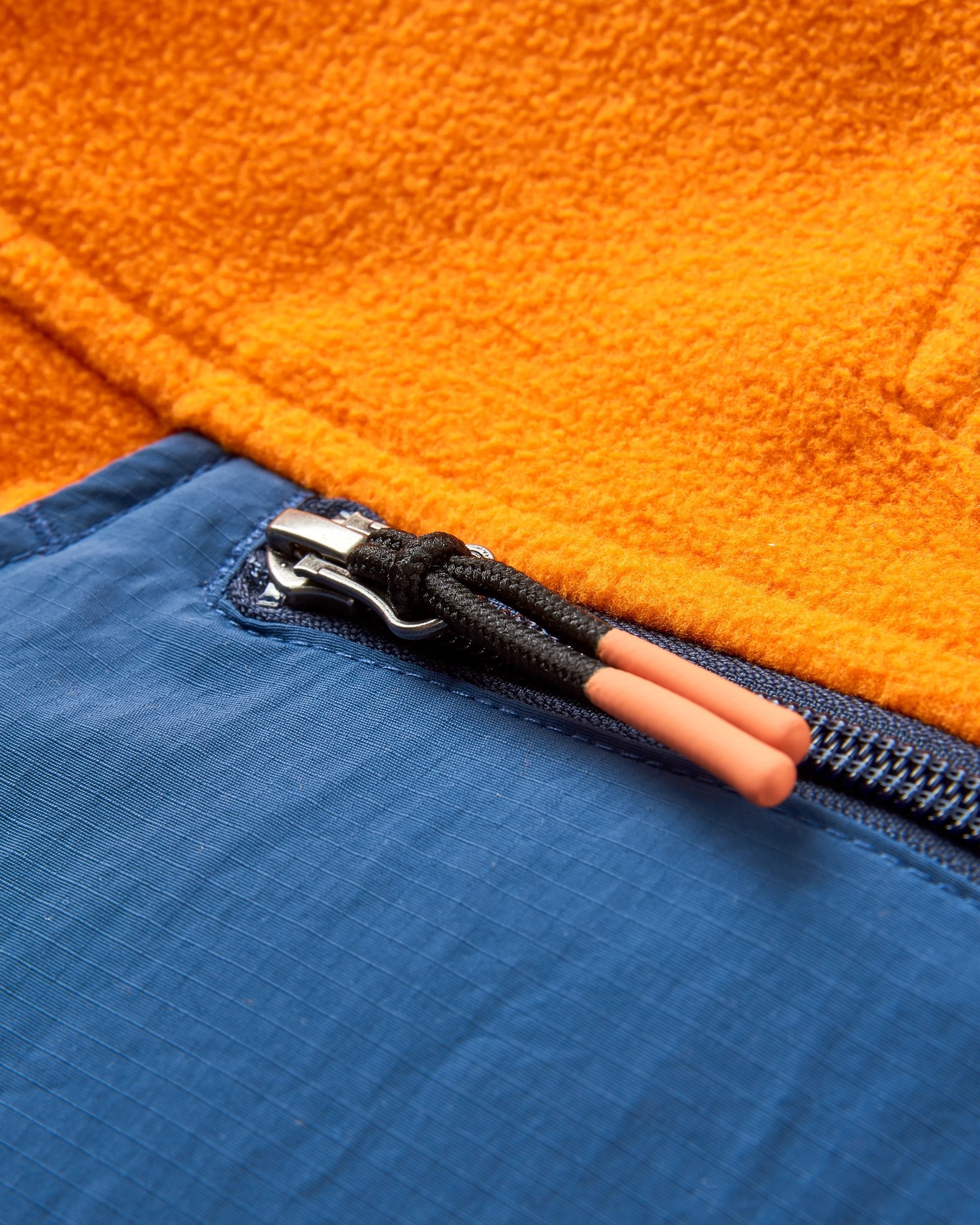 Alexander Recycled Hooded Polar Fleece - Sunrise Orange