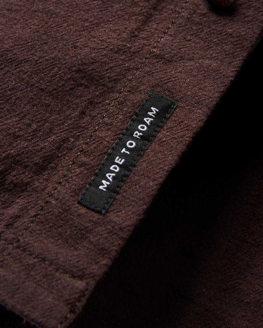 Arica Textured Organic Cotton Shirt - Espresso