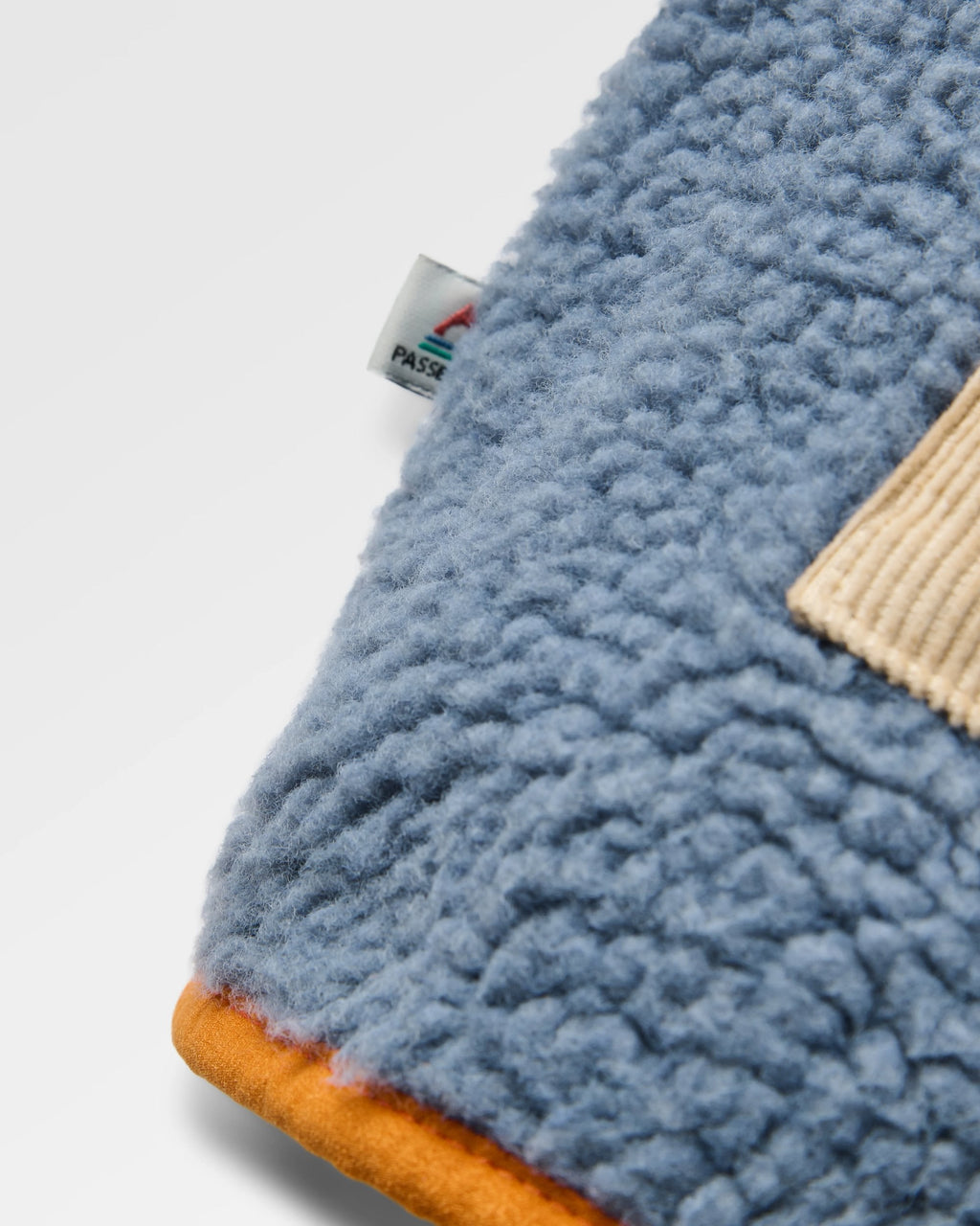 Clover Recycled Sherpa Hooded Fleece - Stormy Blue