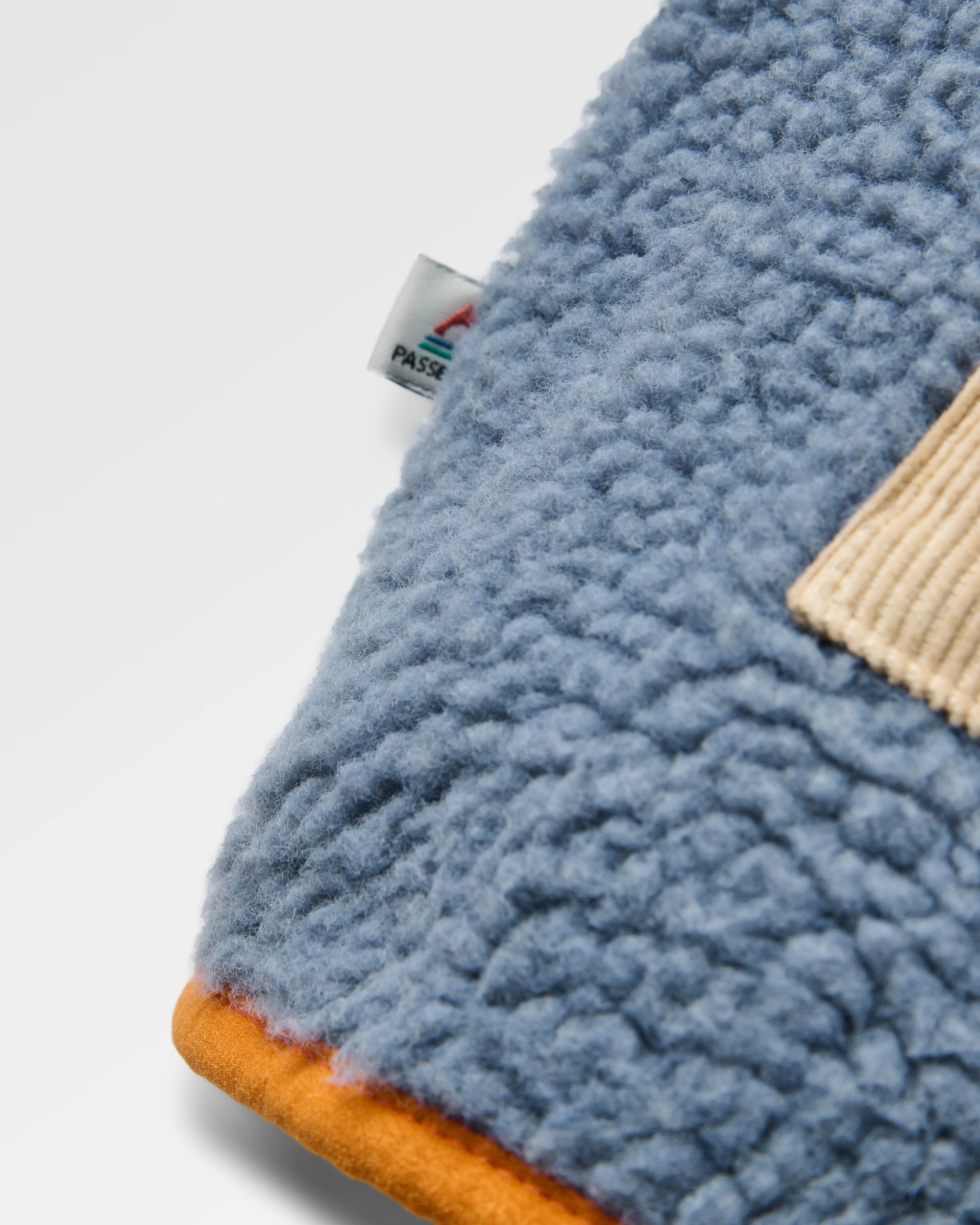 Clover Recycled Sherpa Hooded Fleece - Stormy Blue