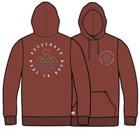 Escapism Recycled Cotton Hoodie - Red Ochre