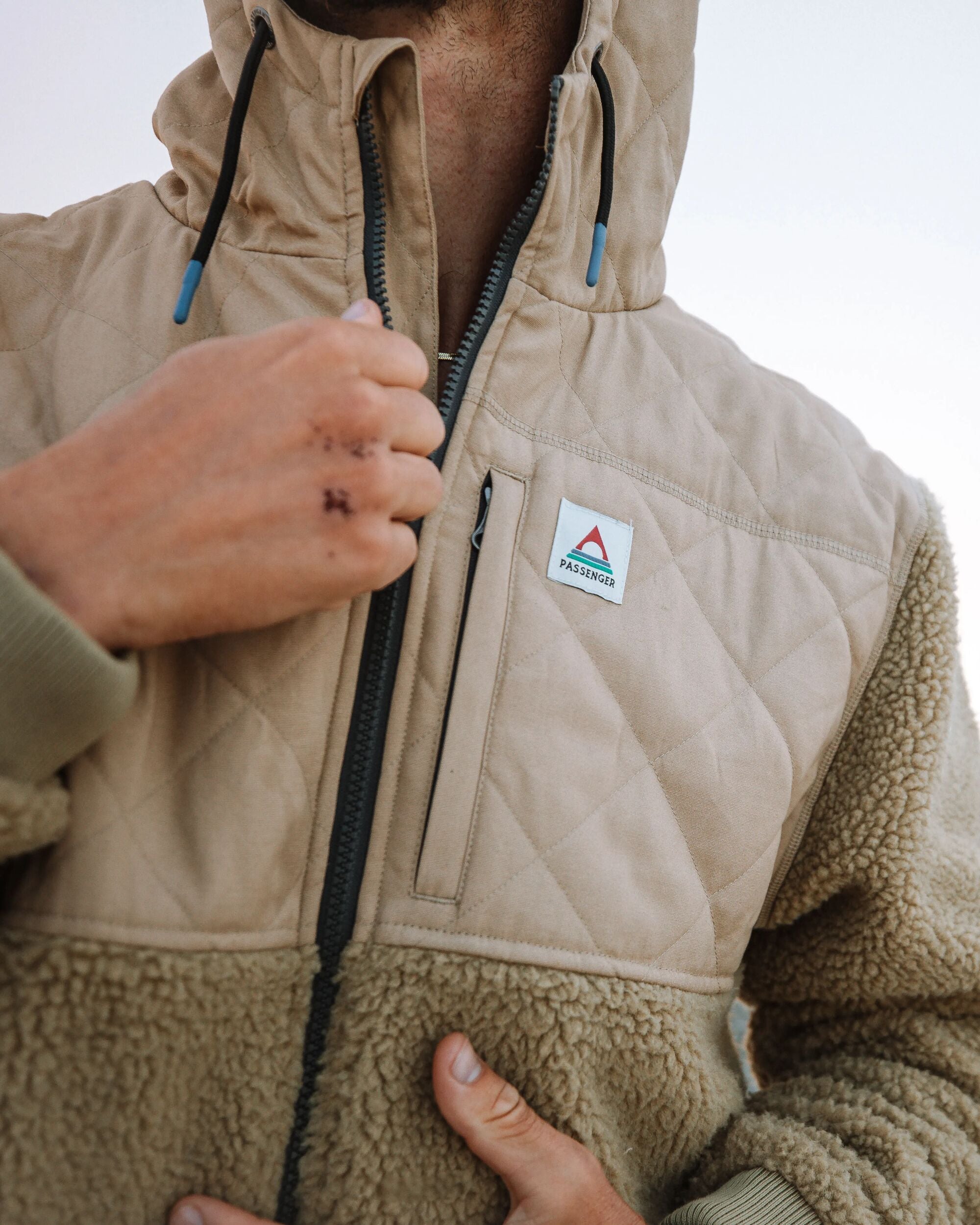 Adventure Recycled Deep-Pile Sherpa Fleece - Biscuit