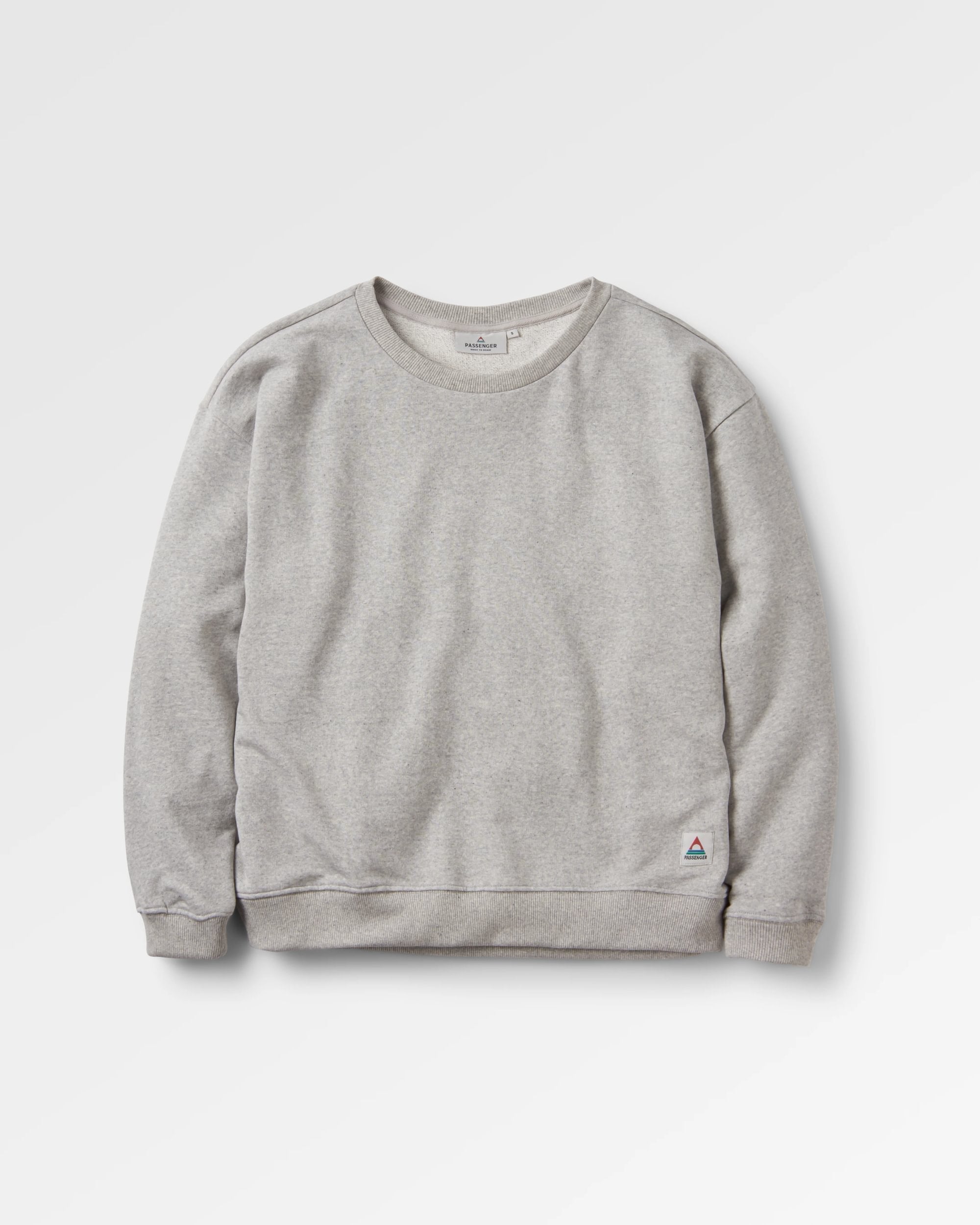 Heritage Recycled Cotton Sweatshirt - Mid Grey Marl