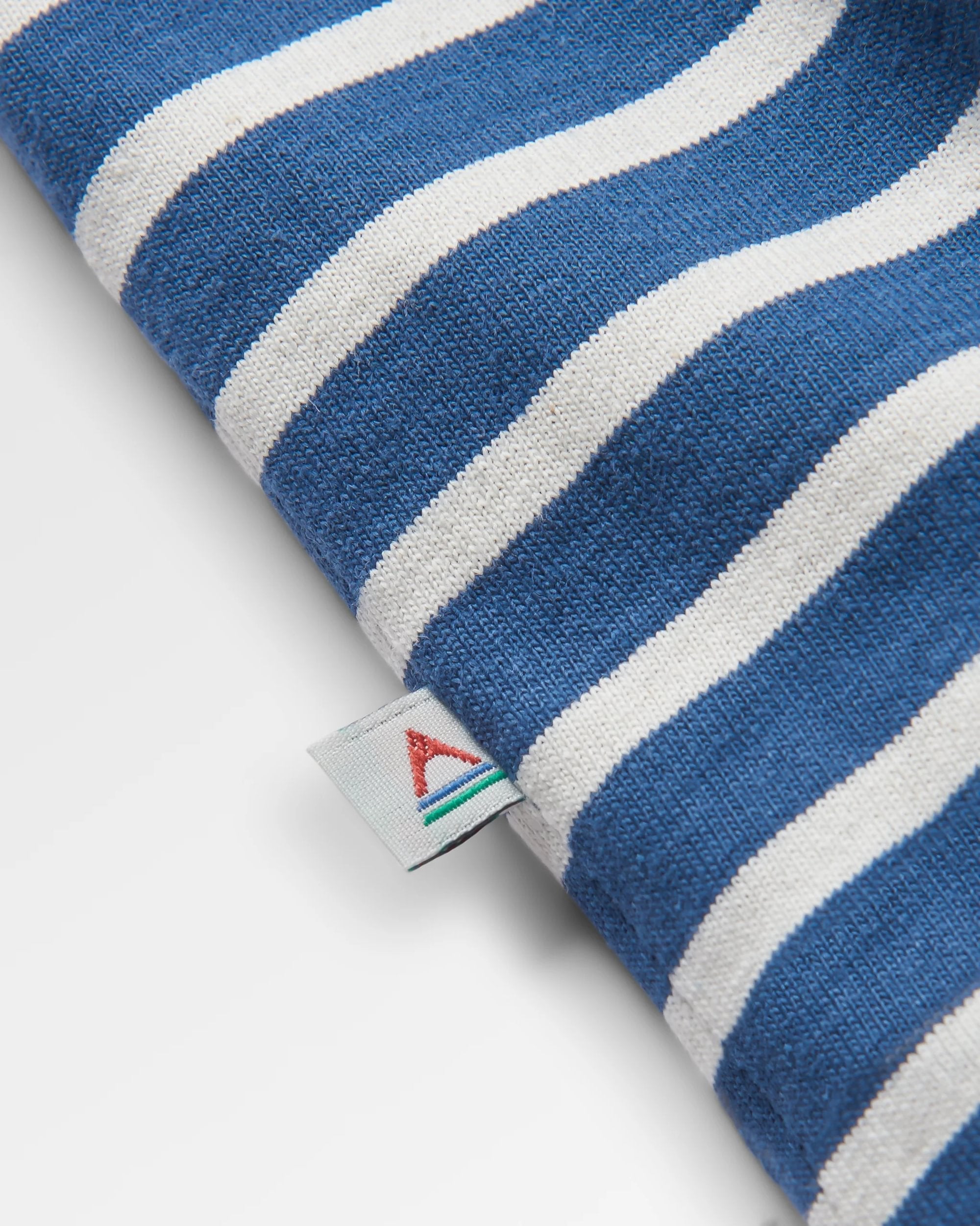 Zen Recycled Cotton Relaxed Fit T-Shirt - Dark Denim/ Birch Stripe