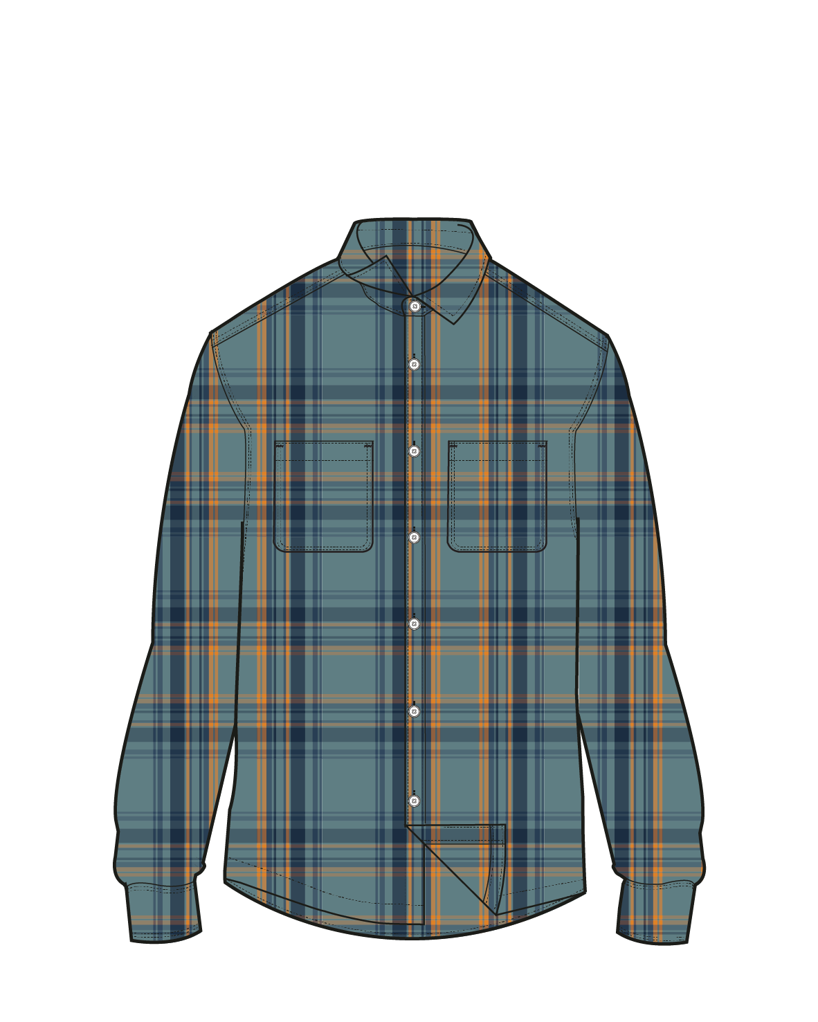 Backcountry Check Light Shirt - Arctic Check