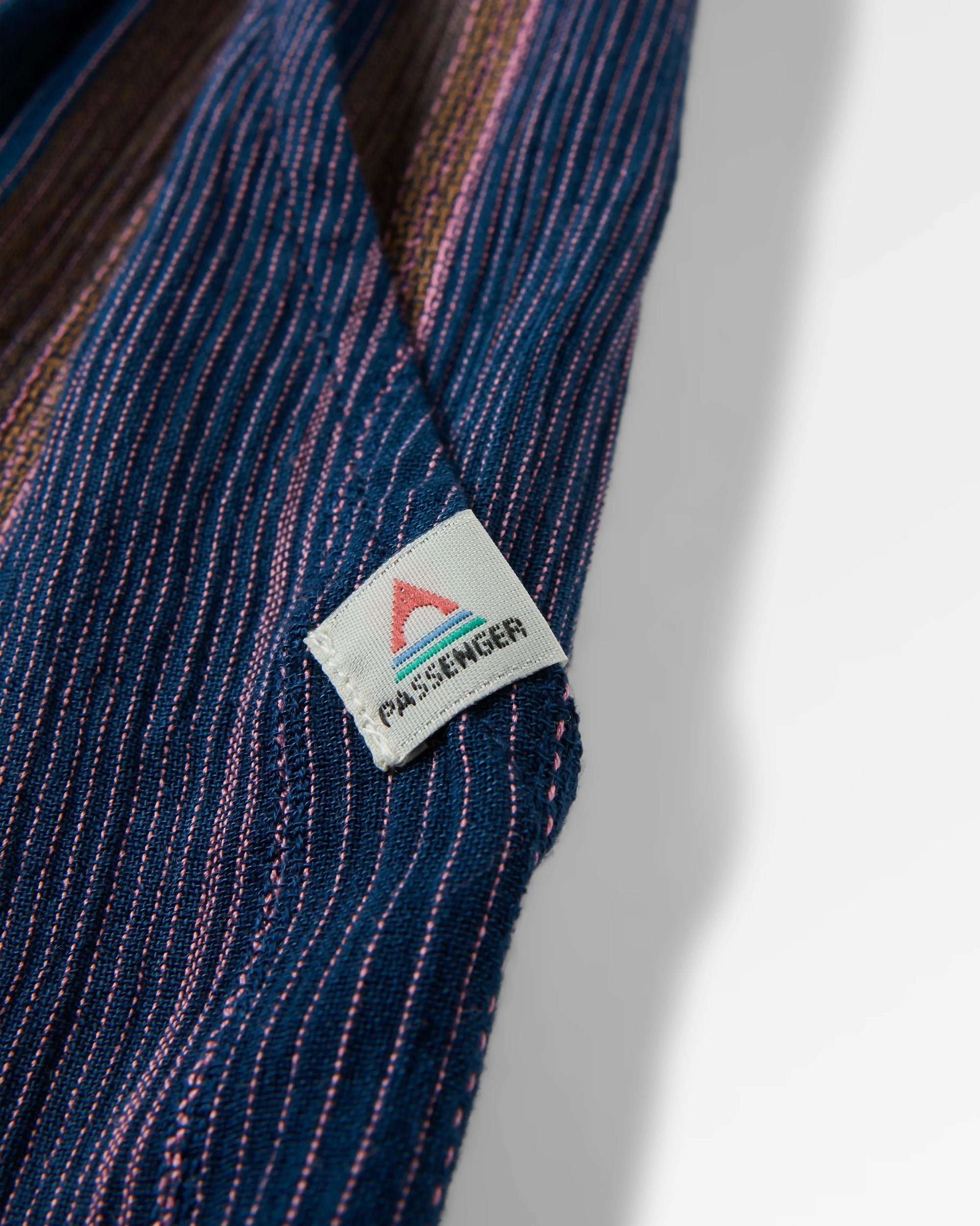 Dew EcoVero Woven Skirt - Dark Denim Multi Stripe