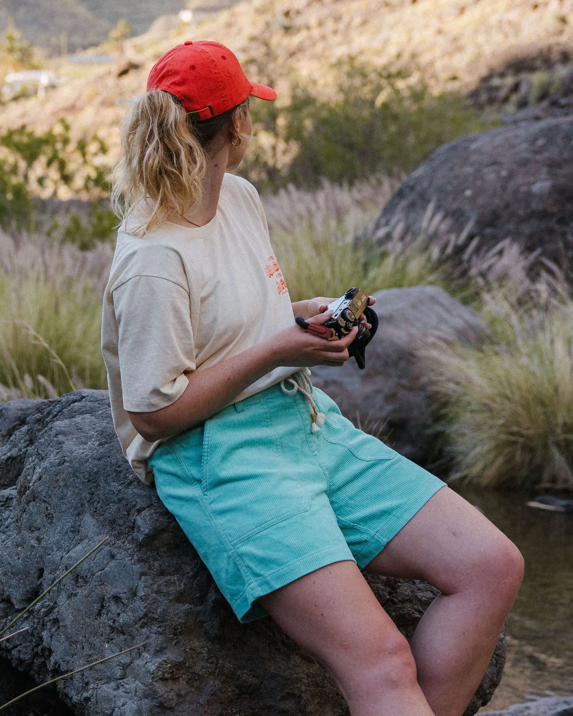 Avian Organic Cord Short - Aqua