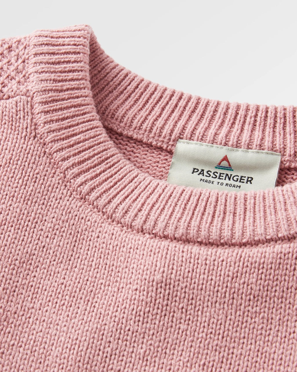 Cove Organic Cotton Knitted Jumper - Pink Haze