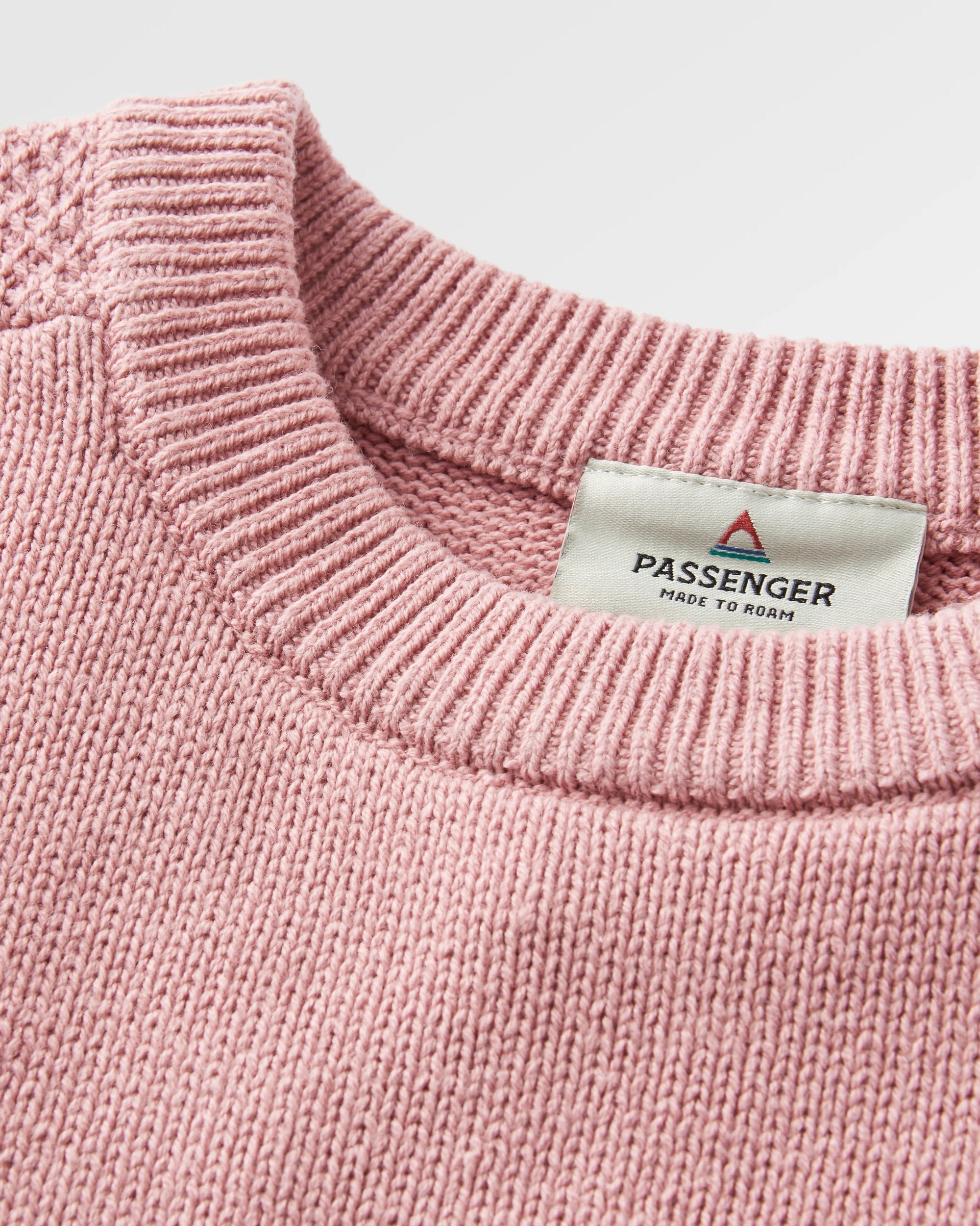 Cove Organic Cotton Knitted Jumper - Pink Haze
