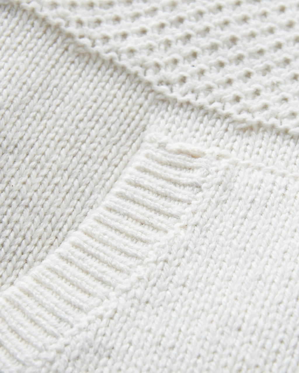 Cove Organic Cotton Knitted Hoodie - Off White