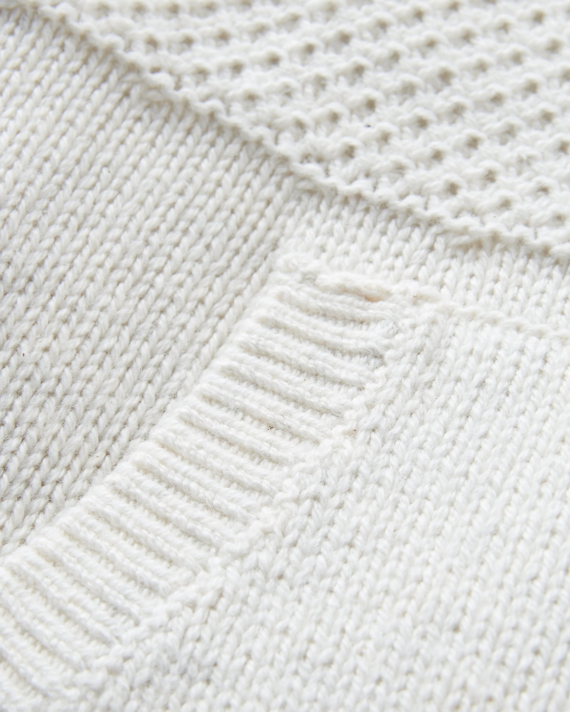 Cove Organic Cotton Knitted Hoodie - Off White