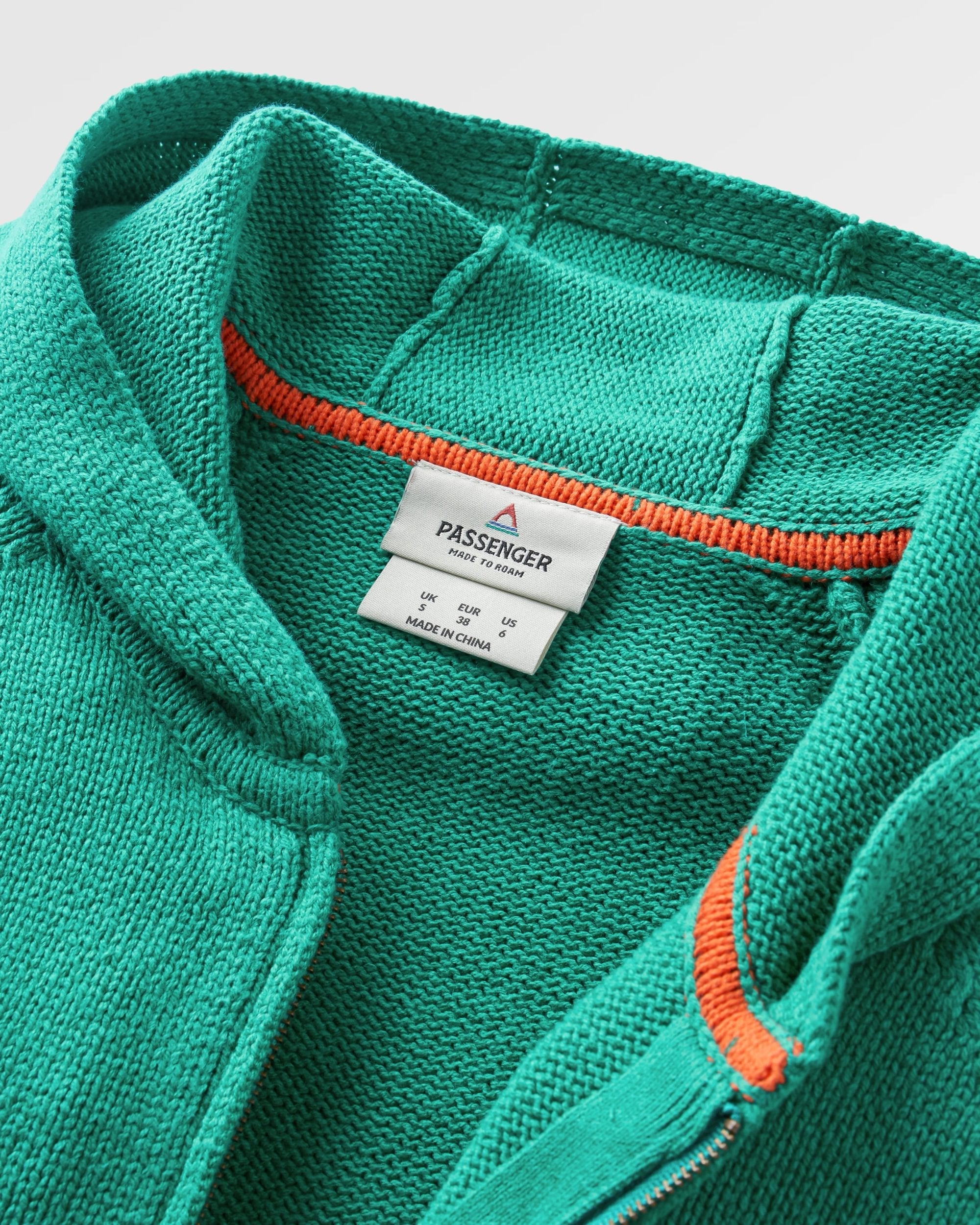 Cove Organic Cotton Knitted Zip Hoodie - Greenlake