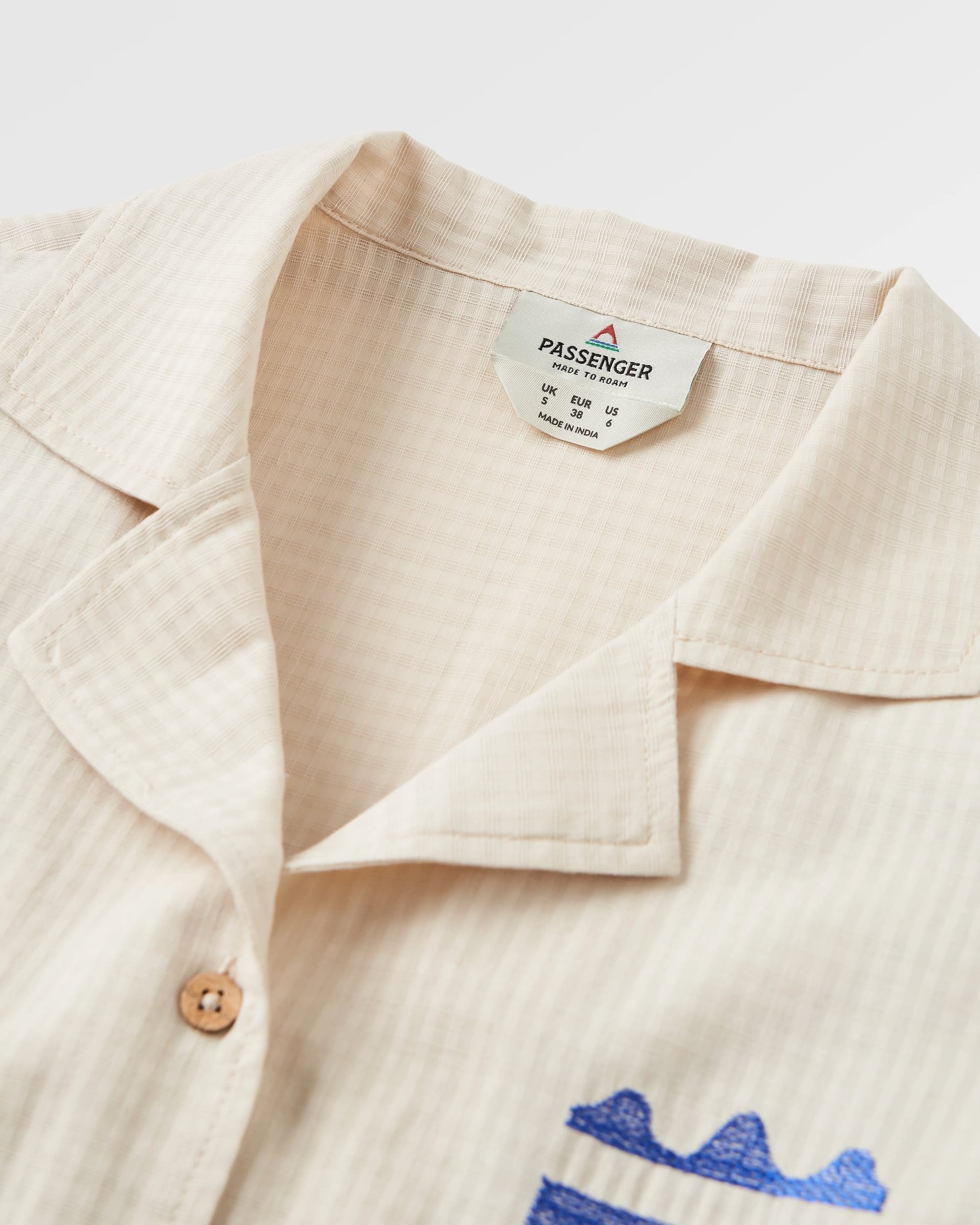 Arden Organic Cotton Short Sleeve Shirt - Vintage White