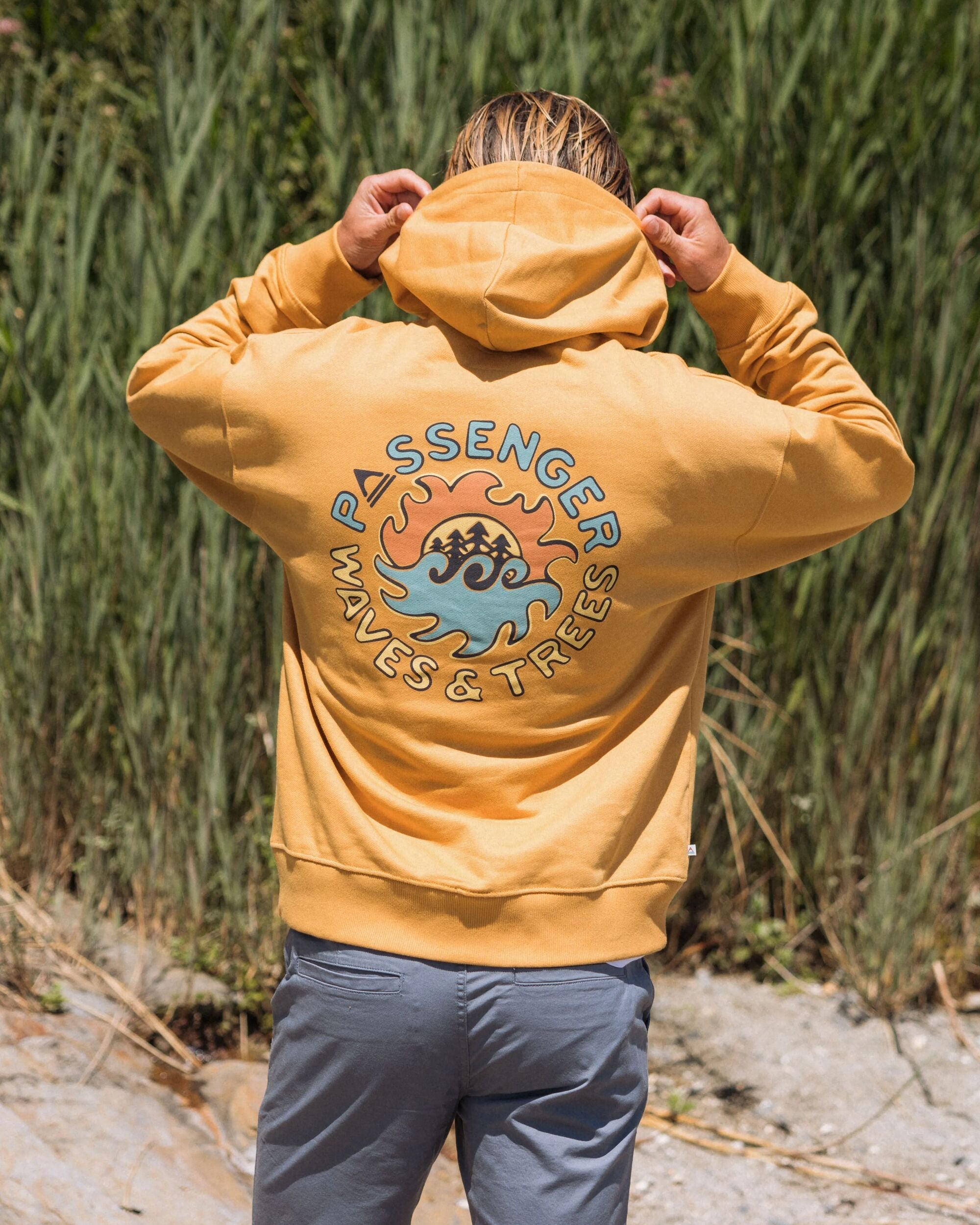 Dune Relaxed Fit Hoodie - Spruce Yellow