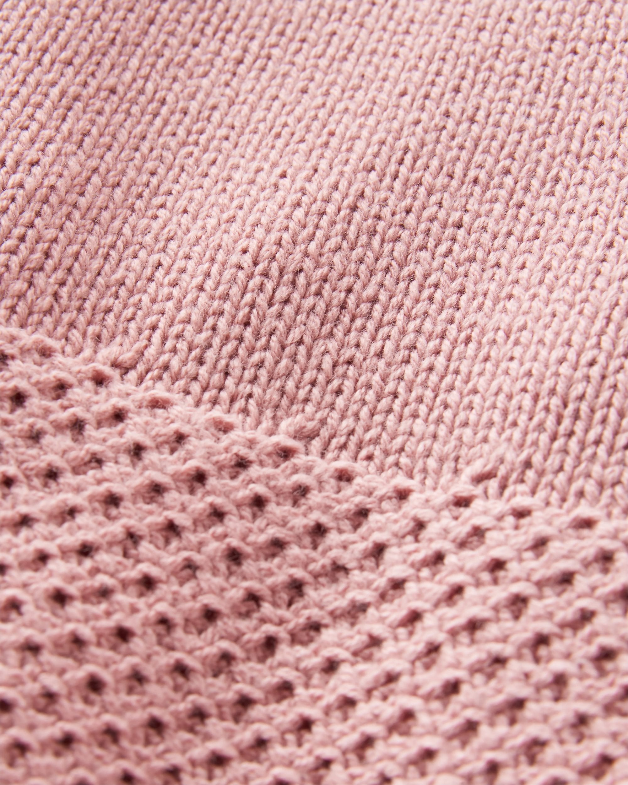 Cove Organic Cotton Knitted Jumper - Pink Haze