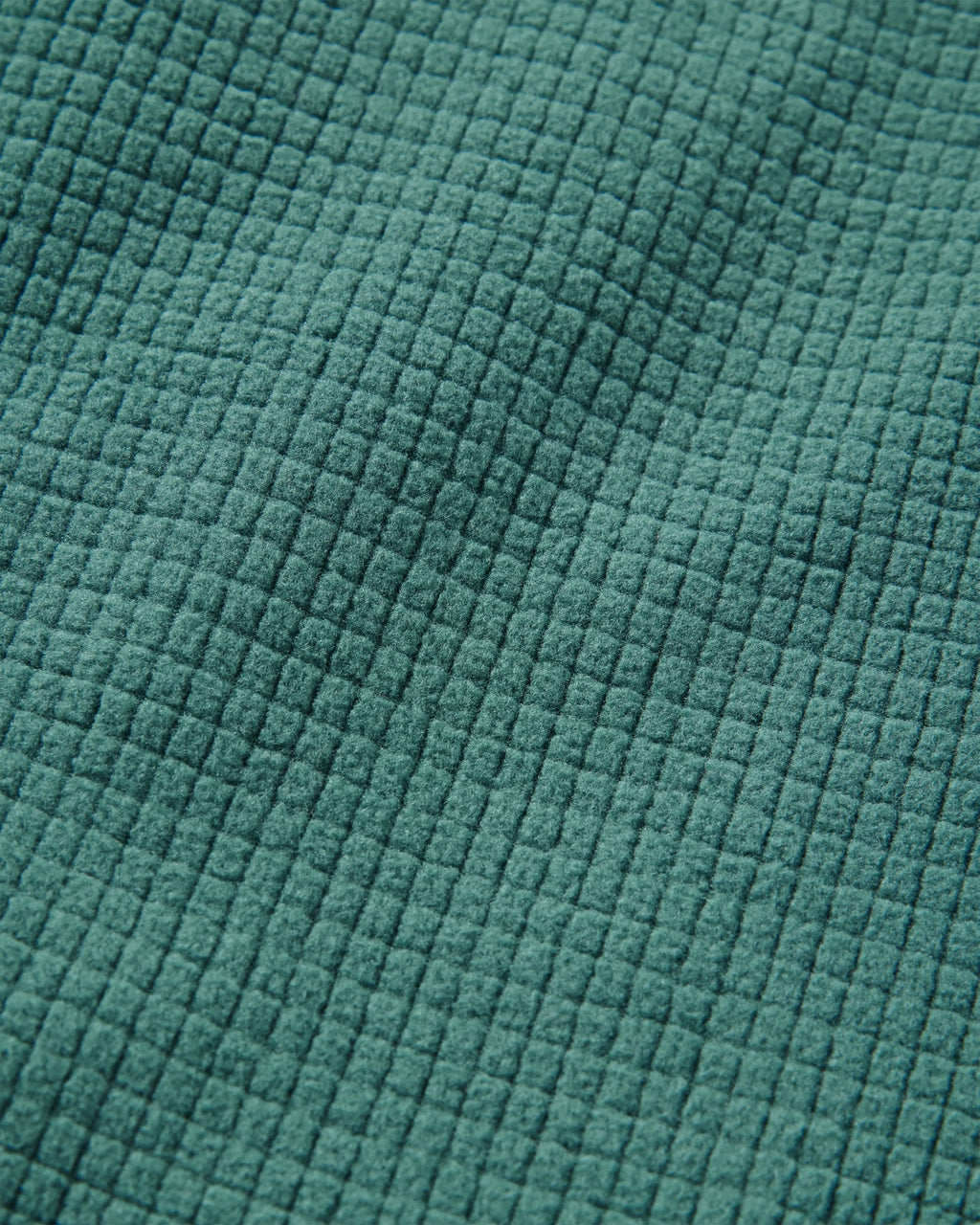 Forestscape Recycled Grid Fleece Crew - Deep Ocean