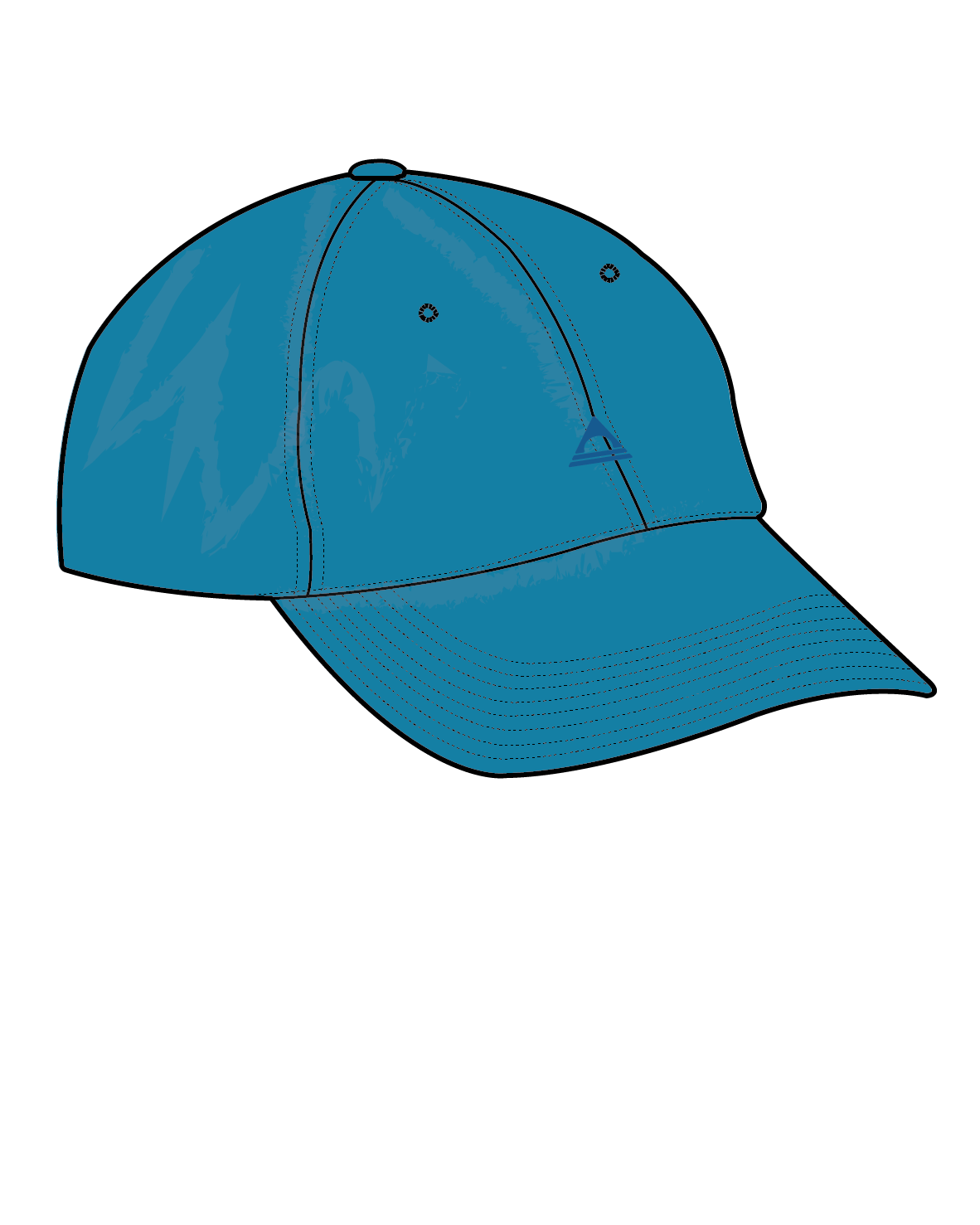 Classic Recycled Cotton 6 Panel Cap - Bluejay
