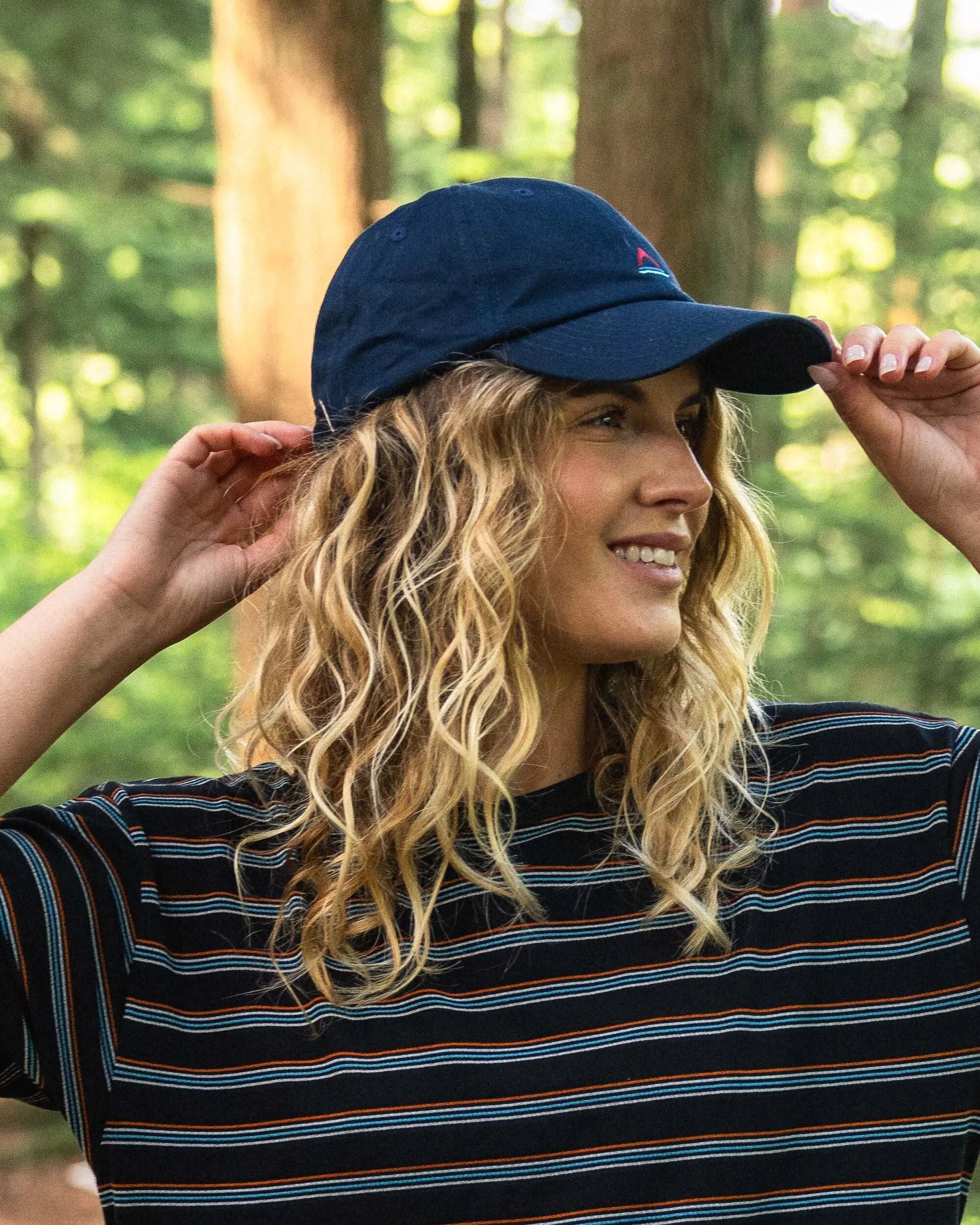Classic Recycled Cotton 6 Panel Cap - Rich Navy