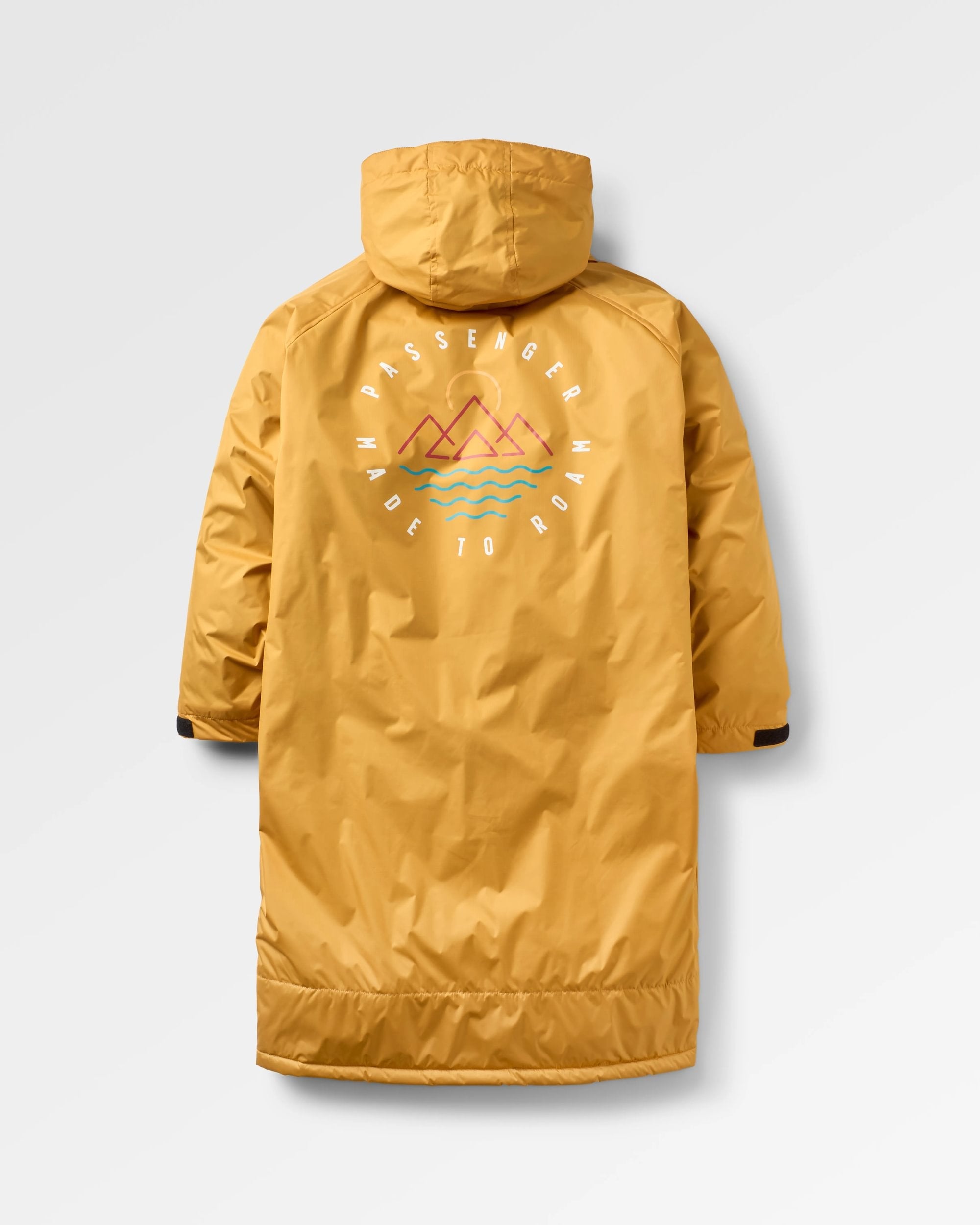Escapism Recycled Sherpa Lined Changing Robe - Spruce Yellow