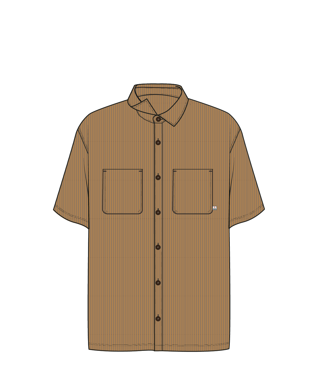 Backcountry Short Sleeve Cord Shirt - Spruce Yellow